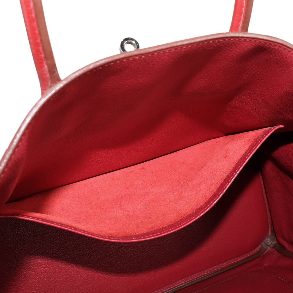 Birkin 35 Veau Togo Rouge Vif Hand Bag Purse Red