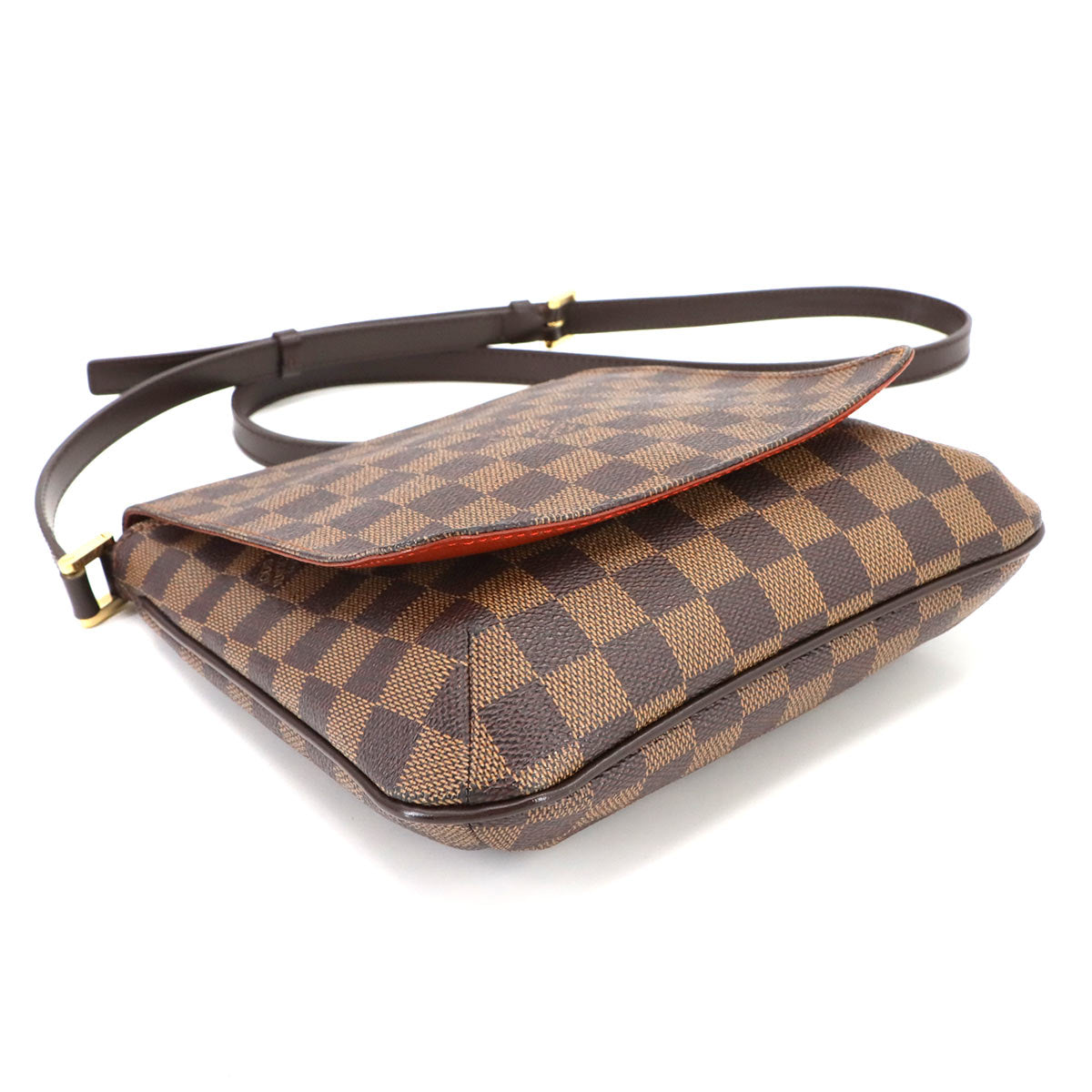 Damier Musette Salsa Long Shoulder Bag Ebene N51300