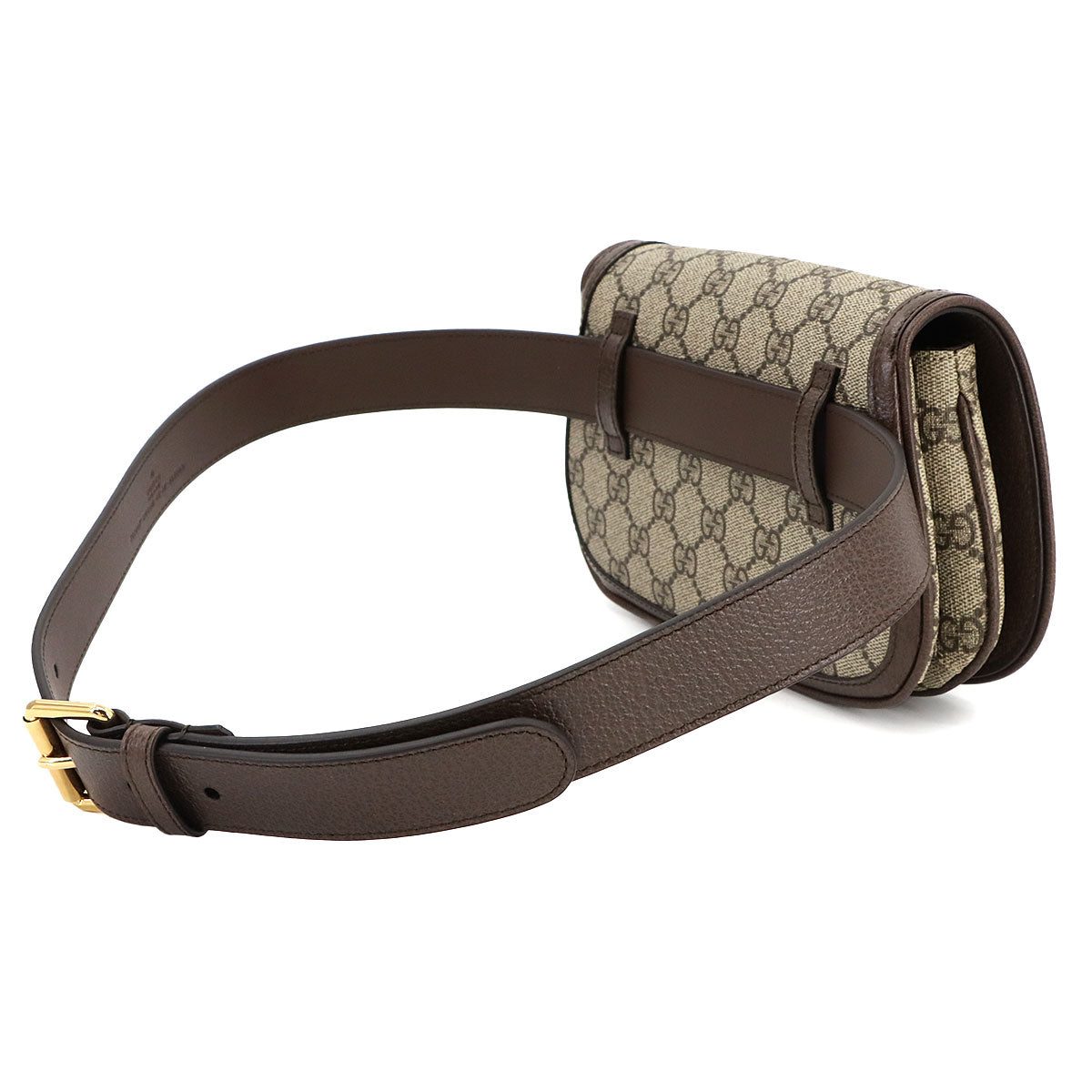 Blondie GG Supreme Belt Bag Leather Beige Brown 703807 Purse