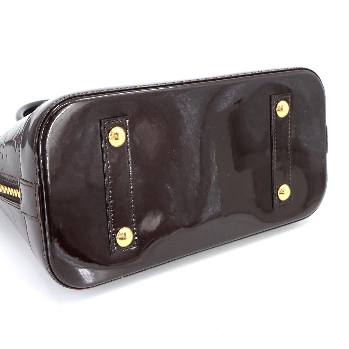 Monogram Vernis Alma PM Hand Bag Amarante M91611 Purse