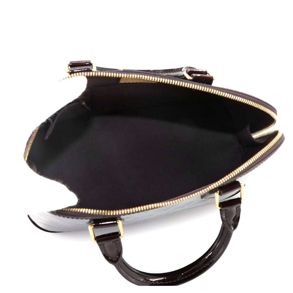 Monogram Vernis Alma PM Hand Bag Amarante M91611 Purse