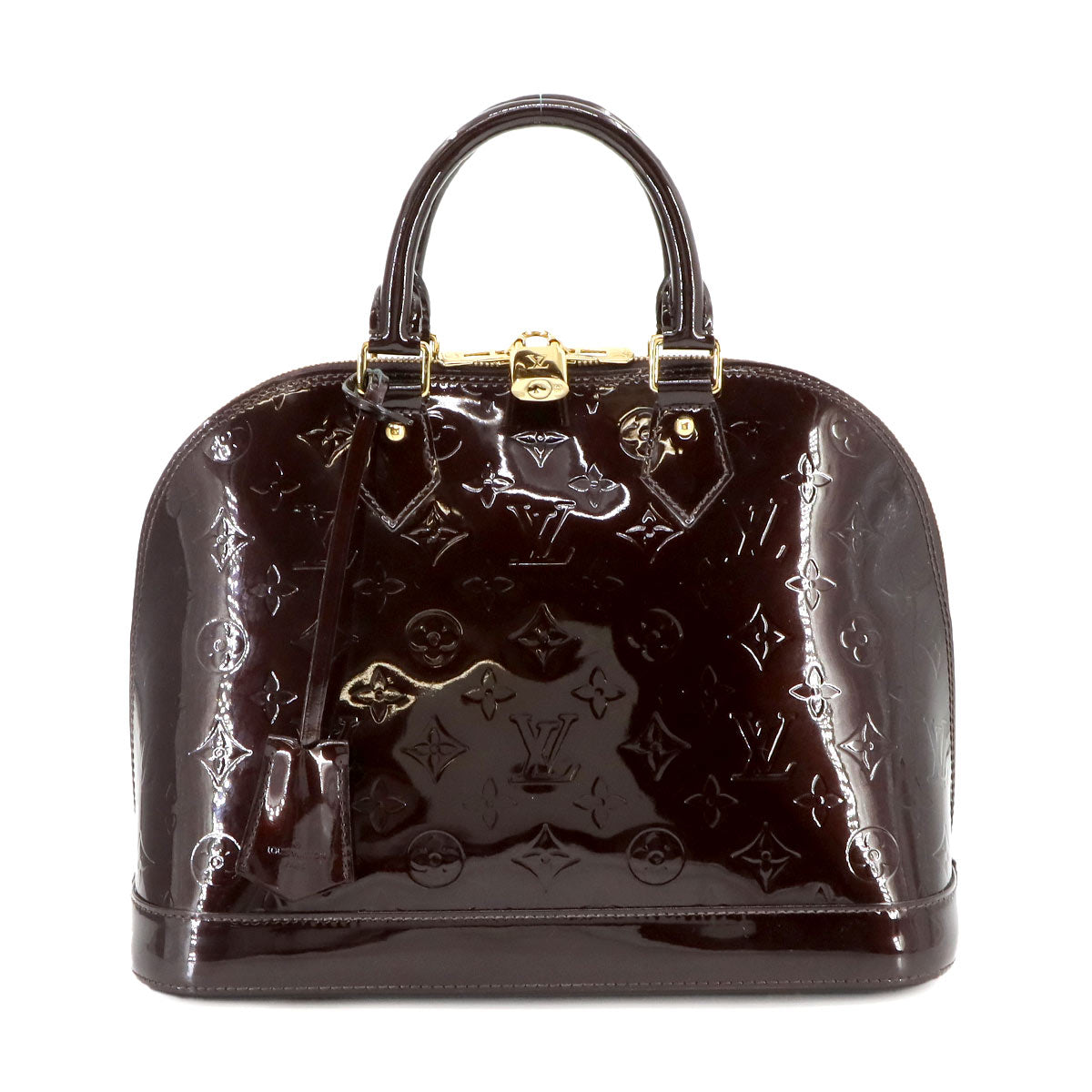 Monogram Vernis Alma PM Hand Bag Amarante M91611 Purse