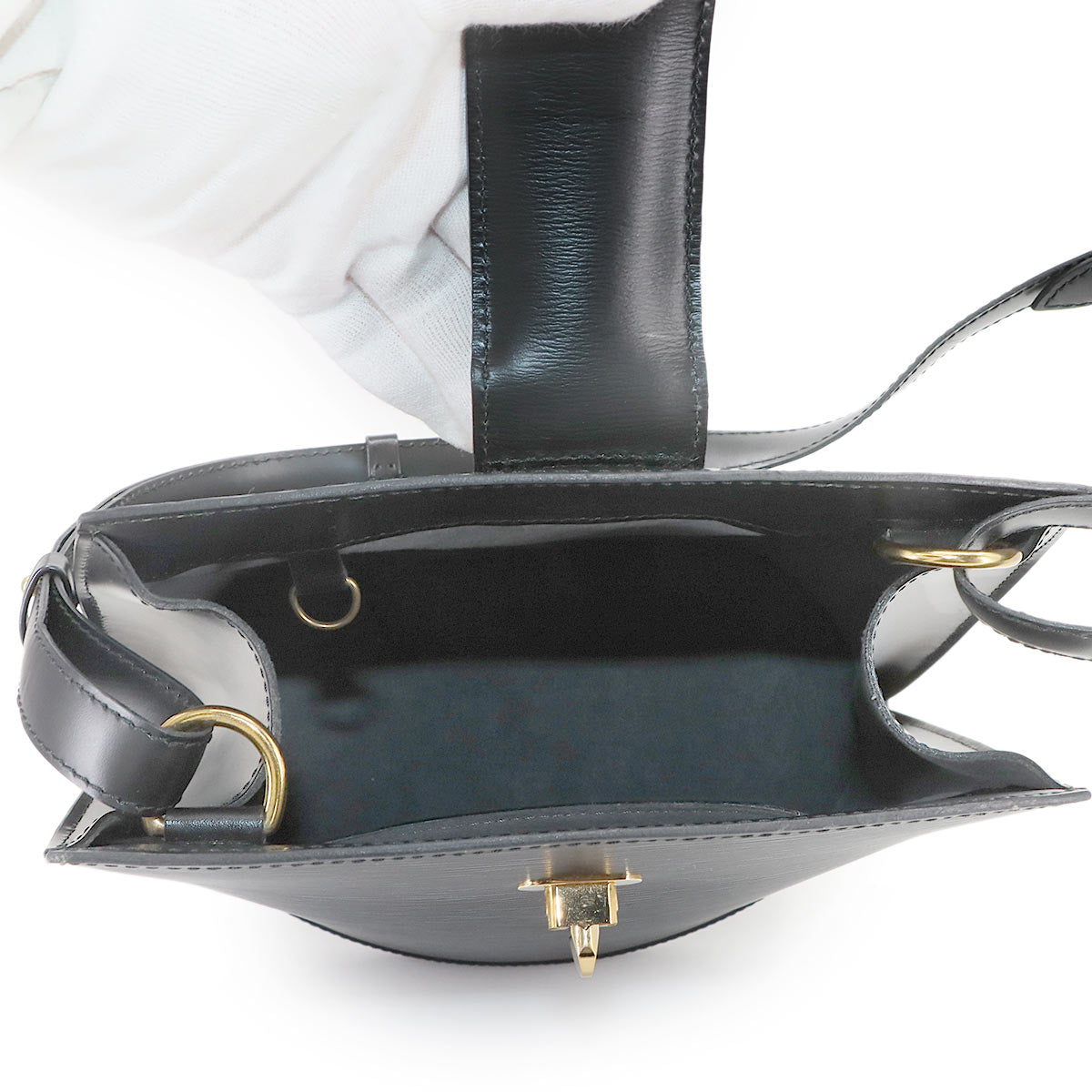 Epi Cluny Shoulder Bag Leather Noir M52252 Purse