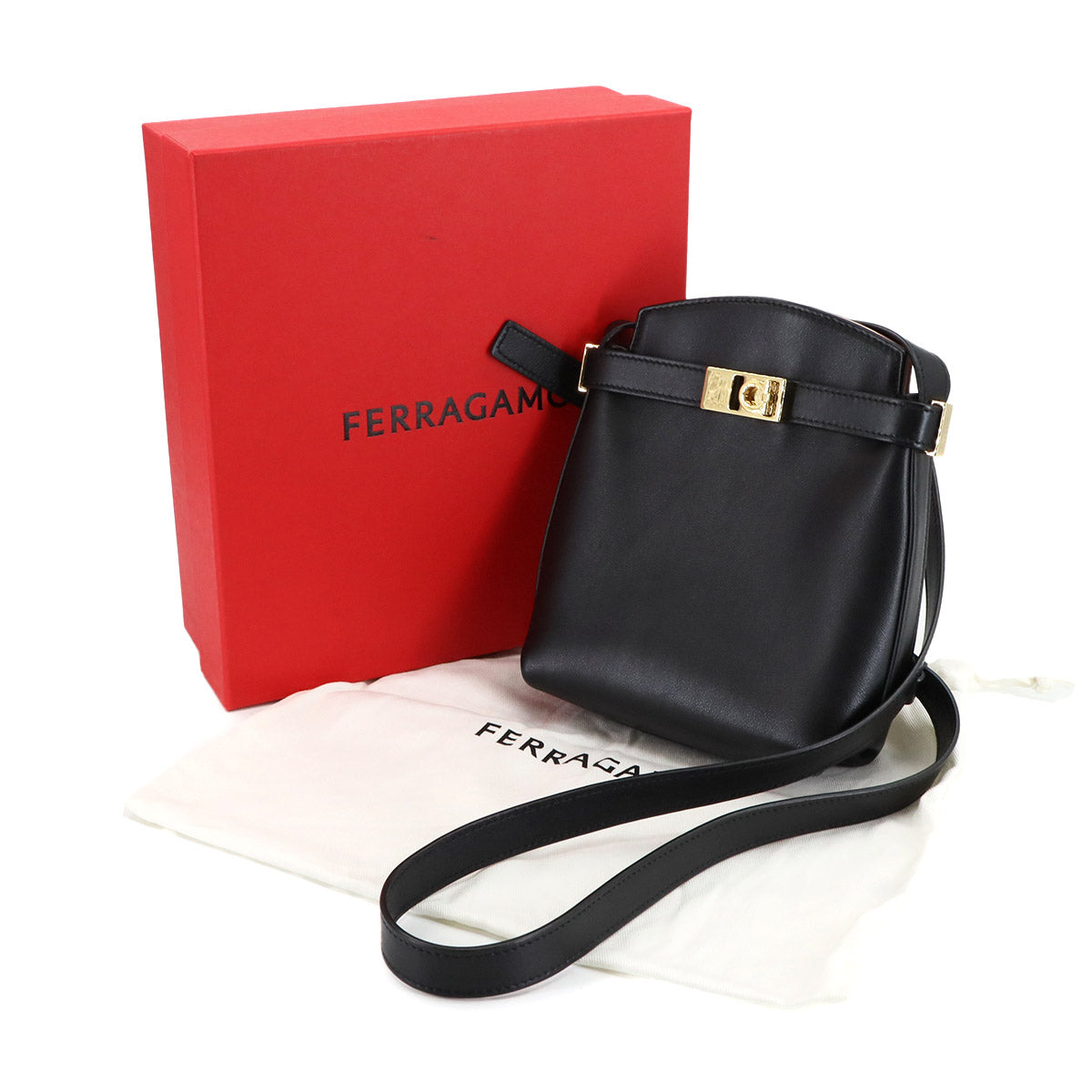 Hug Two-tone Smartphone Holder Shoulder Bag Leather