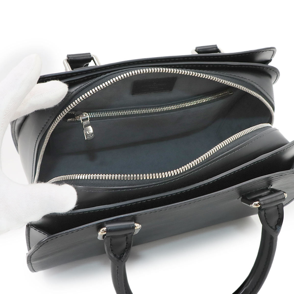 Epi Pont Neuf Hand Bag Leather Noir M52052 Purse