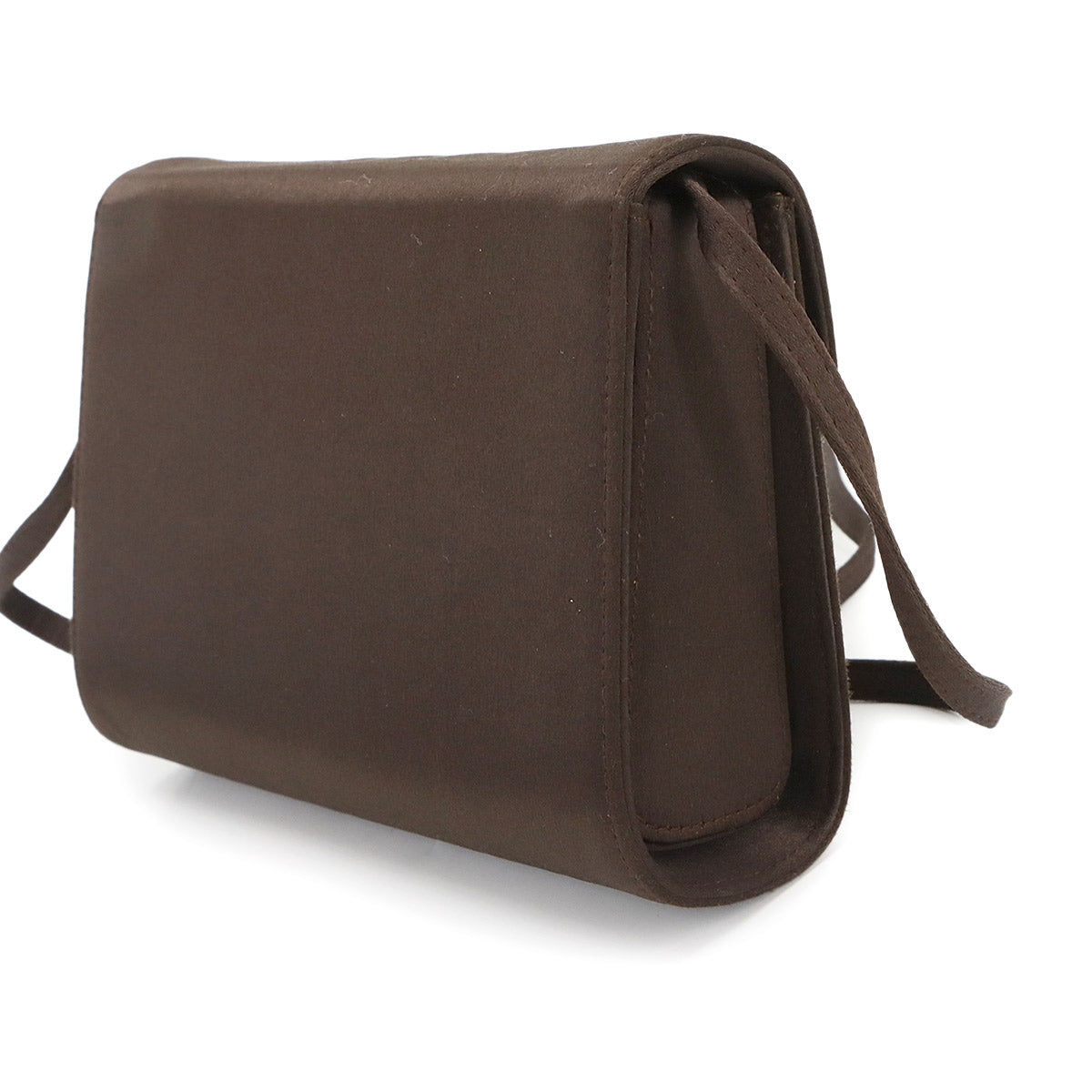 Shoulder Bag Satin Brown Vintage Old Gucci Purse