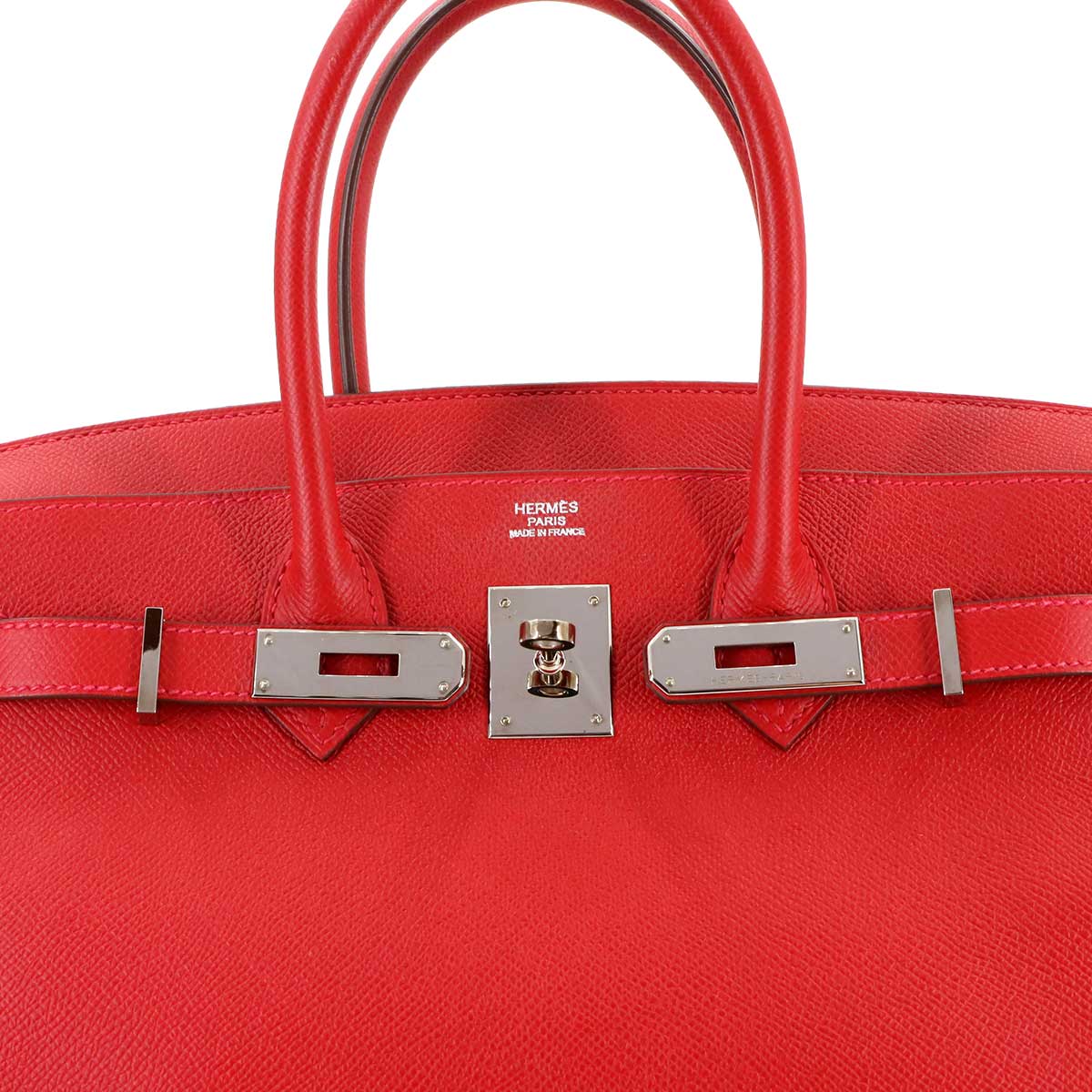 Birkin 30 Veau Epsom Rouge Casaque Hand Bag Purse