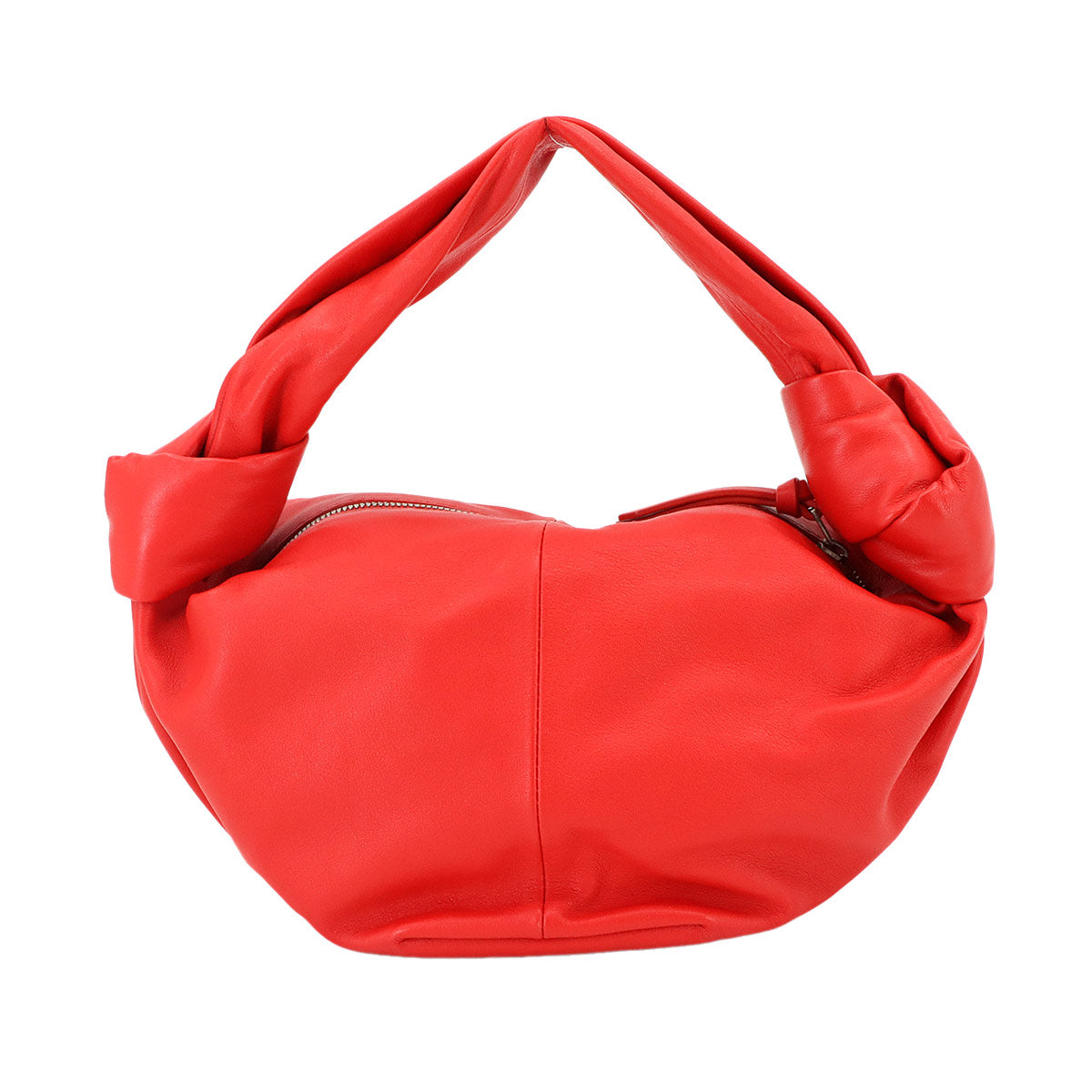 Double Knot Hand Bag Leather Red 629635 Purse