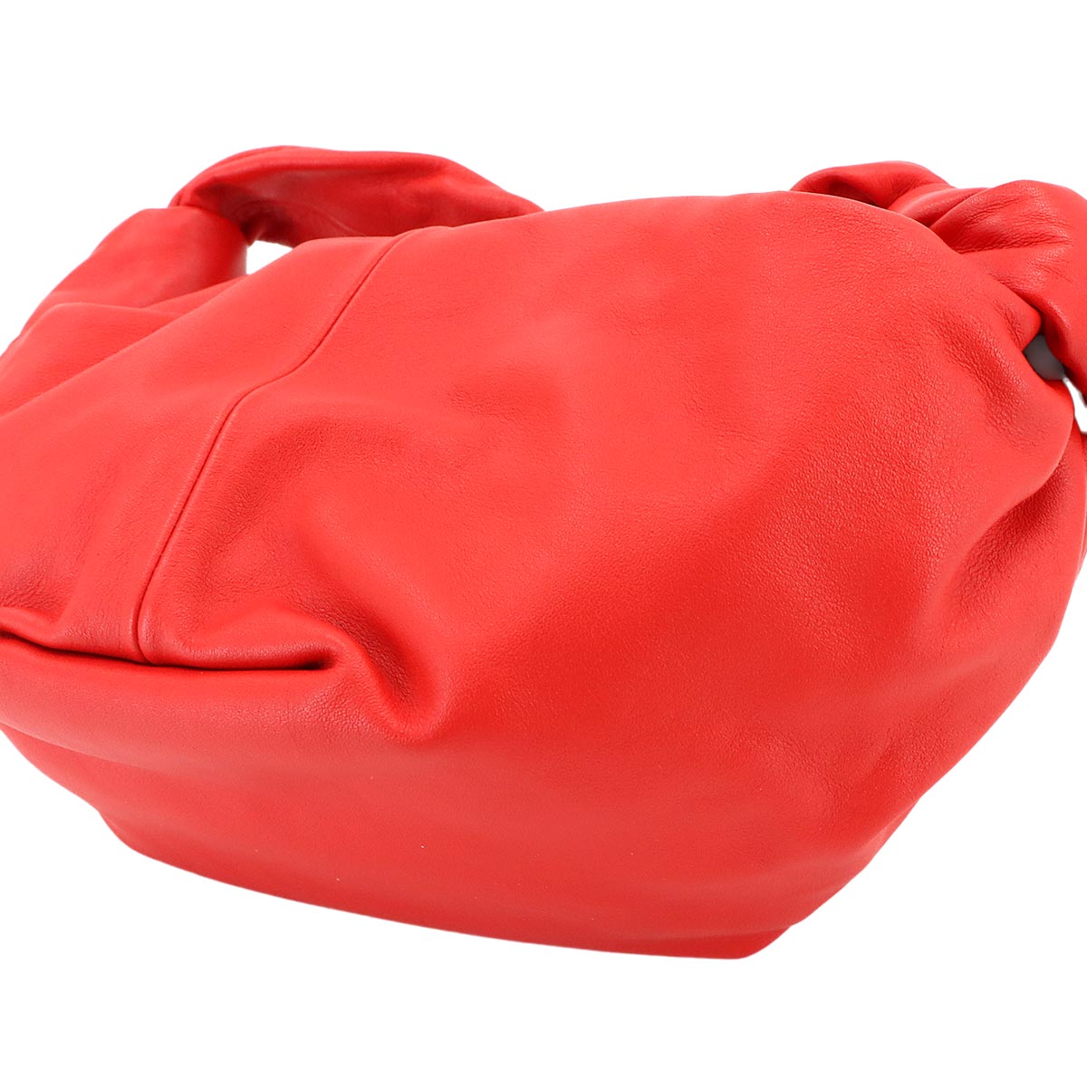 Double Knot Hand Bag Leather Red 629635 Purse