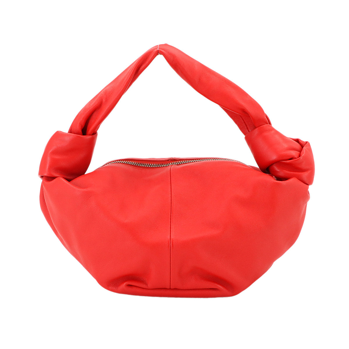 Double Knot Hand Bag Leather Red 629635 Purse