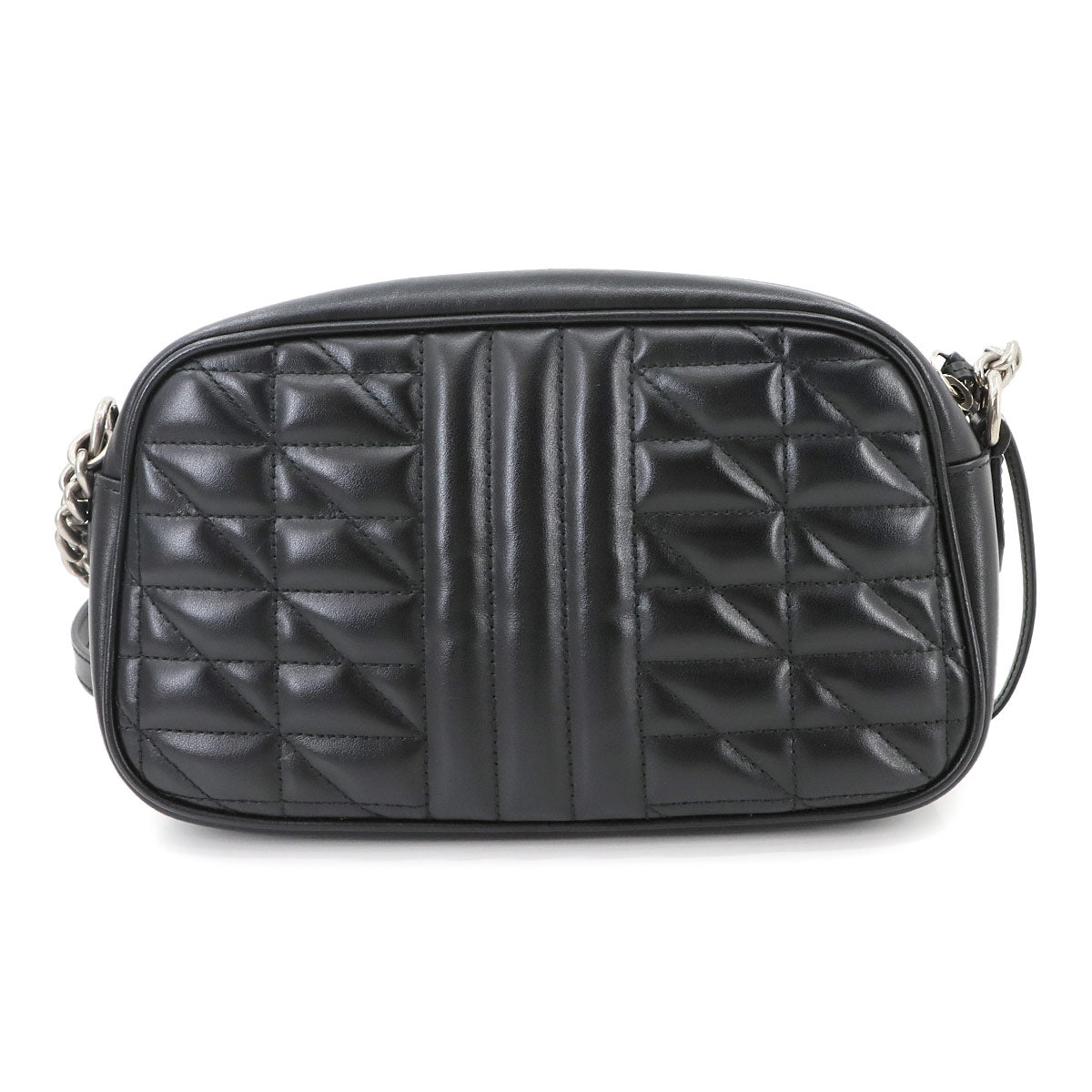 GG Marmont Chain Shoulder Bag Leather Black 447632 Purse