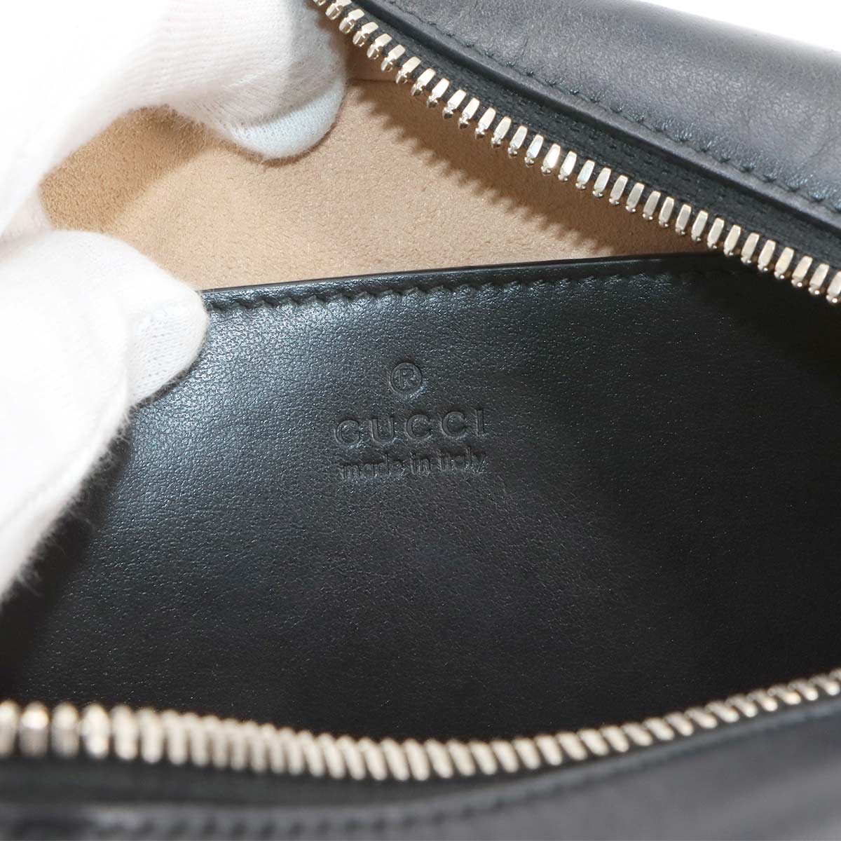 GG Marmont Chain Shoulder Bag Leather Black 447632 Purse