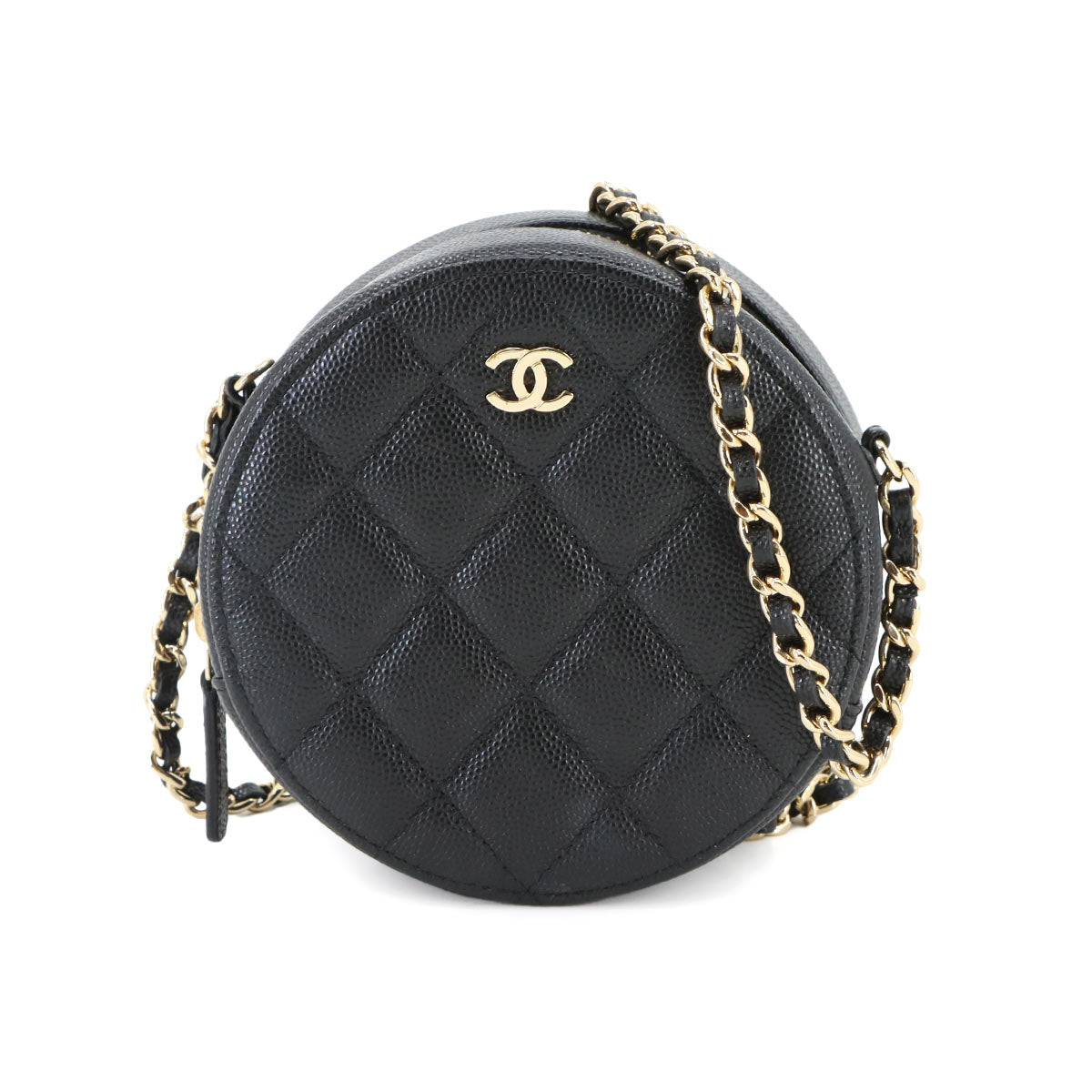 Matelasse Mini Classic Chain Shoulder Bag Leather AP0245