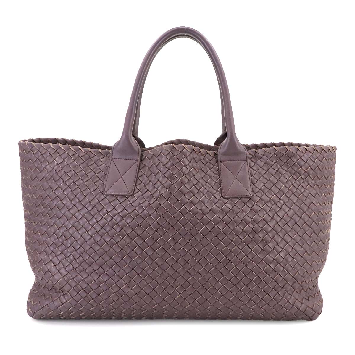 Intrecciato Cabat MM Tote Bag Leather Purple 115664