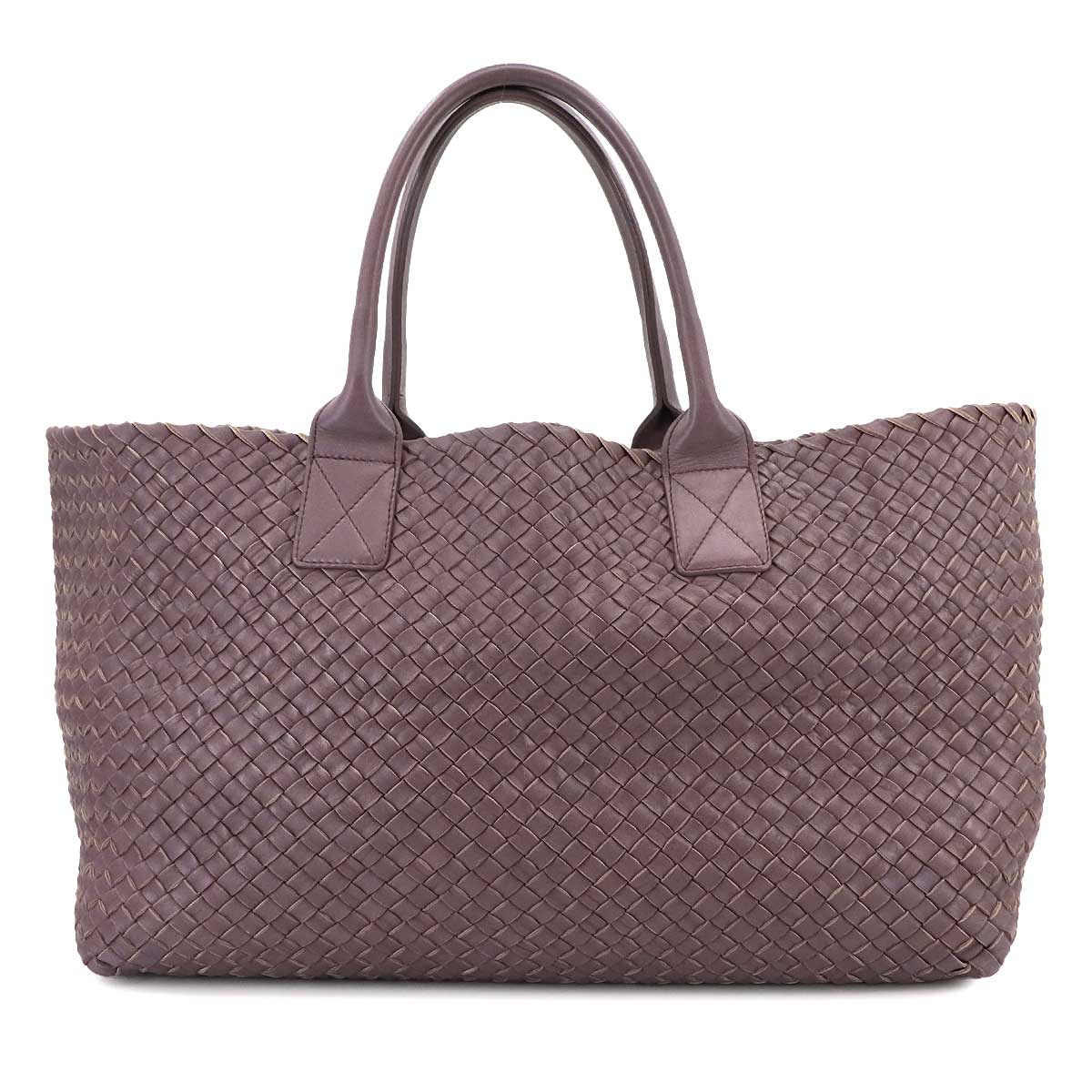 Intrecciato Cabat MM Tote Bag Leather Purple 115664