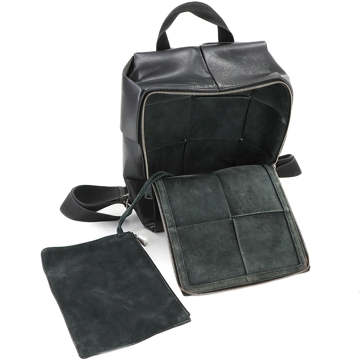 Intrecciato Arco Backpack Leather Black 737324