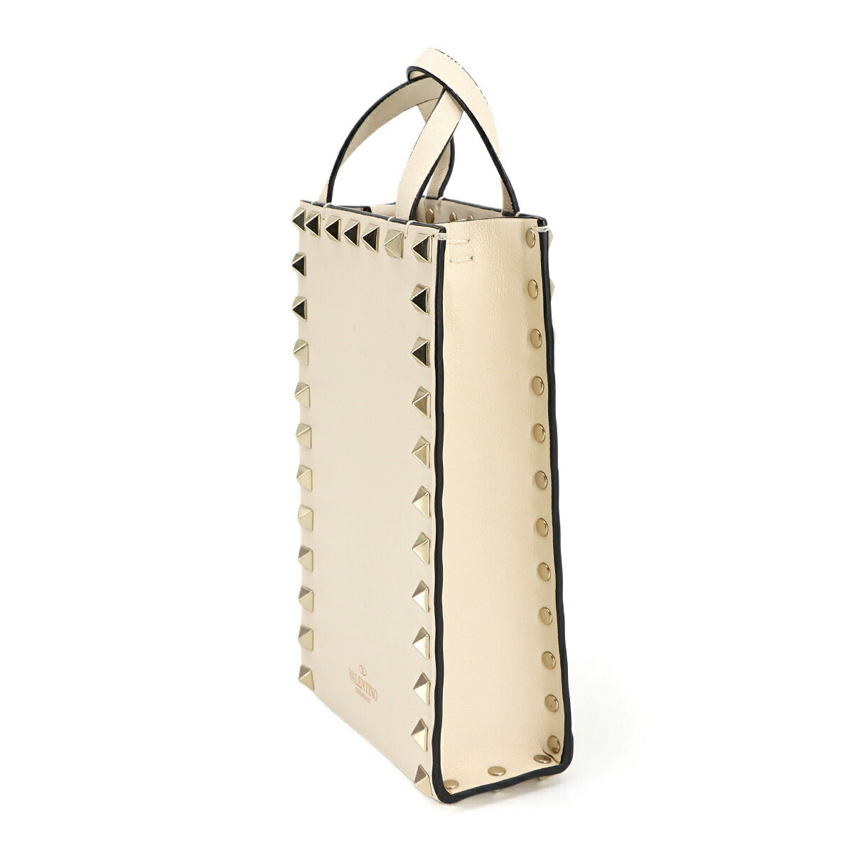 Rock Studs 2way Hand Shoulder Bag White Purse