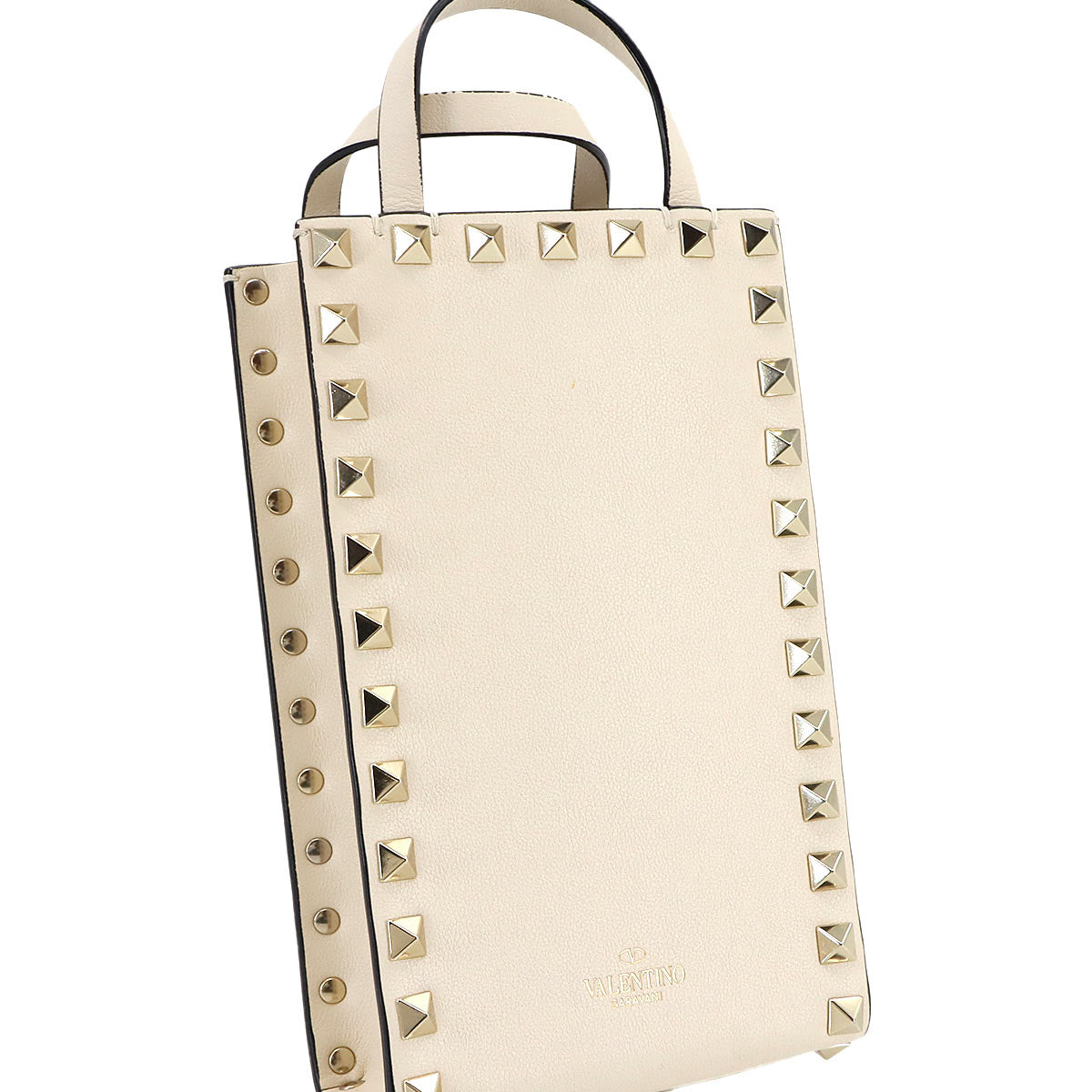 Rock Studs 2way Hand Shoulder Bag White Purse