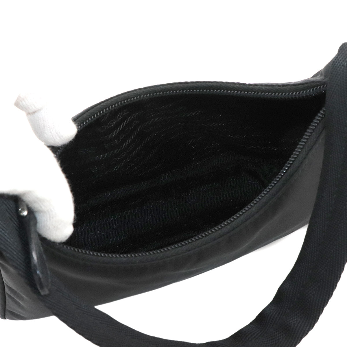 Re-Edition 2000 Mini Hand Bag Nylon Nero Black 1NE515 Purse