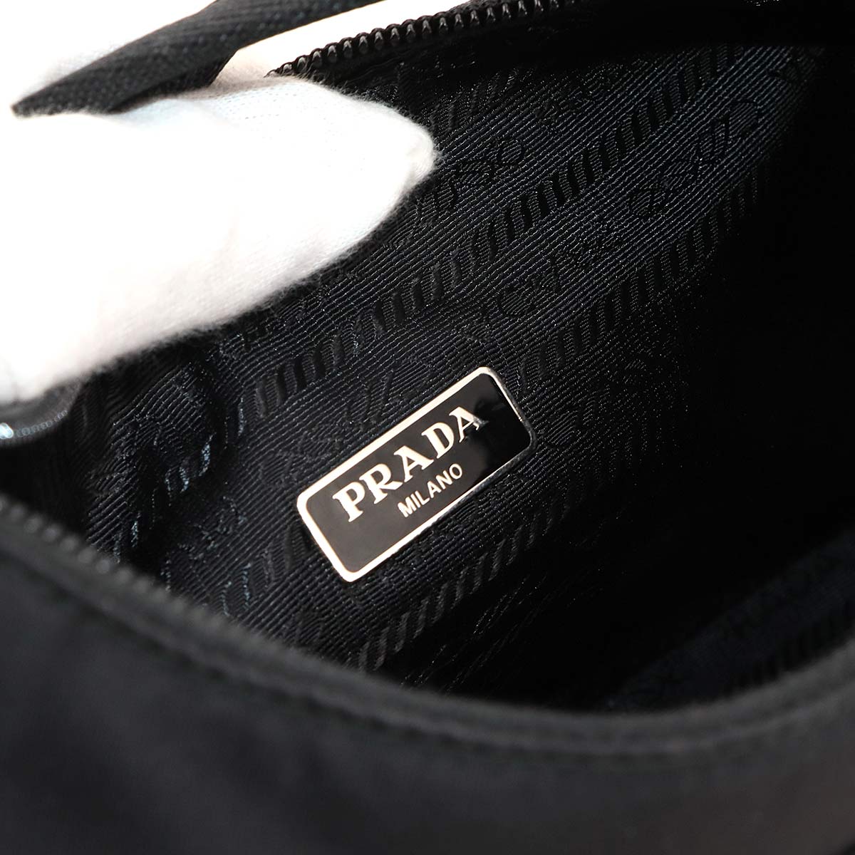 Re-Edition 2000 Mini Hand Bag Nylon Nero Black 1NE515 Purse