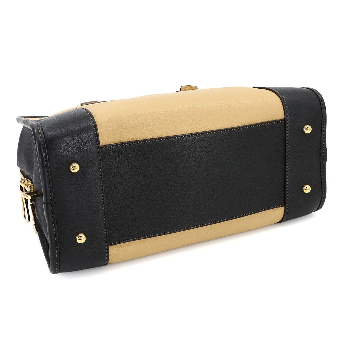 Amazona 28 Hand Bag Leather Beige Brown Black 352.69.LA03