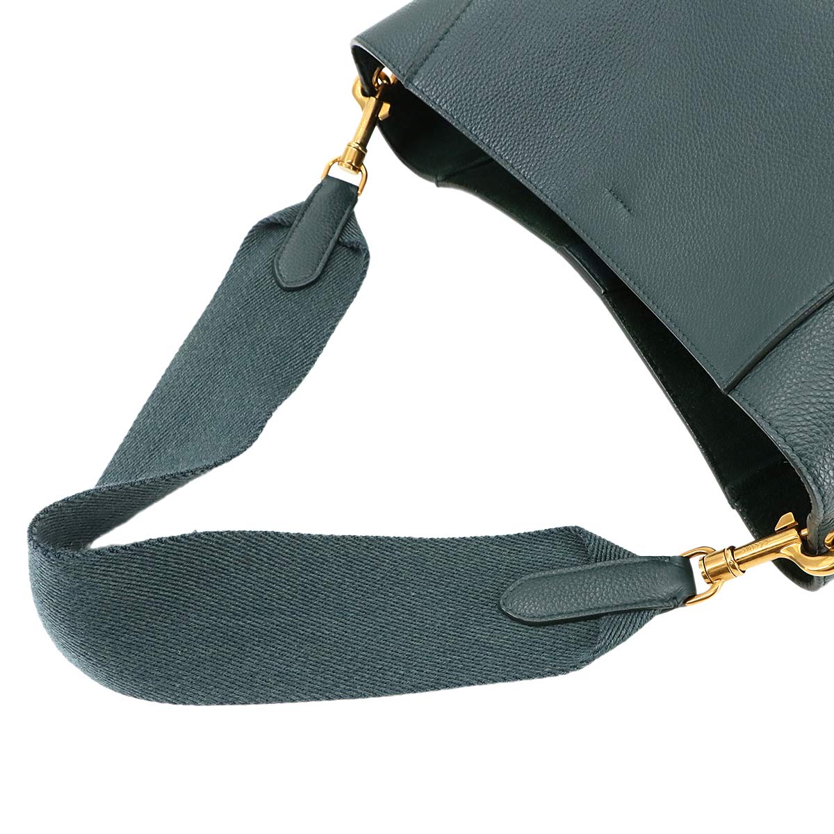 Sangle Bucket Shoulder Bag Leather Amazone 189593AH4 Purse