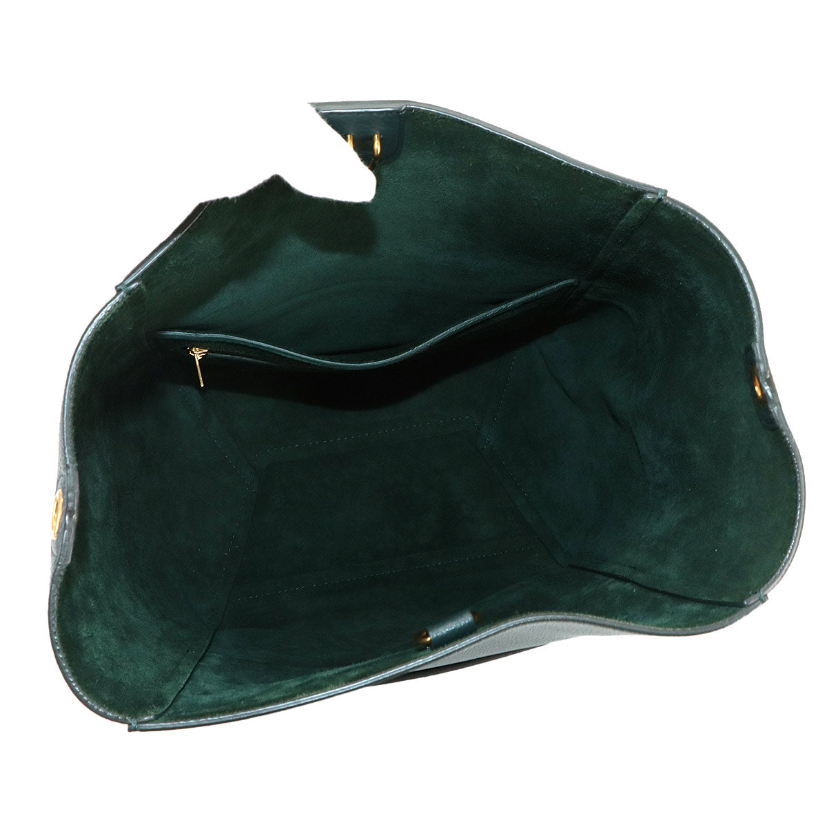 Sangle Bucket Shoulder Bag Leather Amazone 189593AH4 Purse