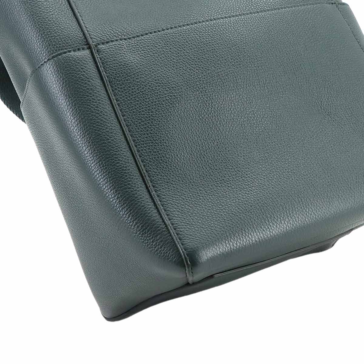 Sangle Bucket Shoulder Bag Leather Amazone 189593AH4 Purse