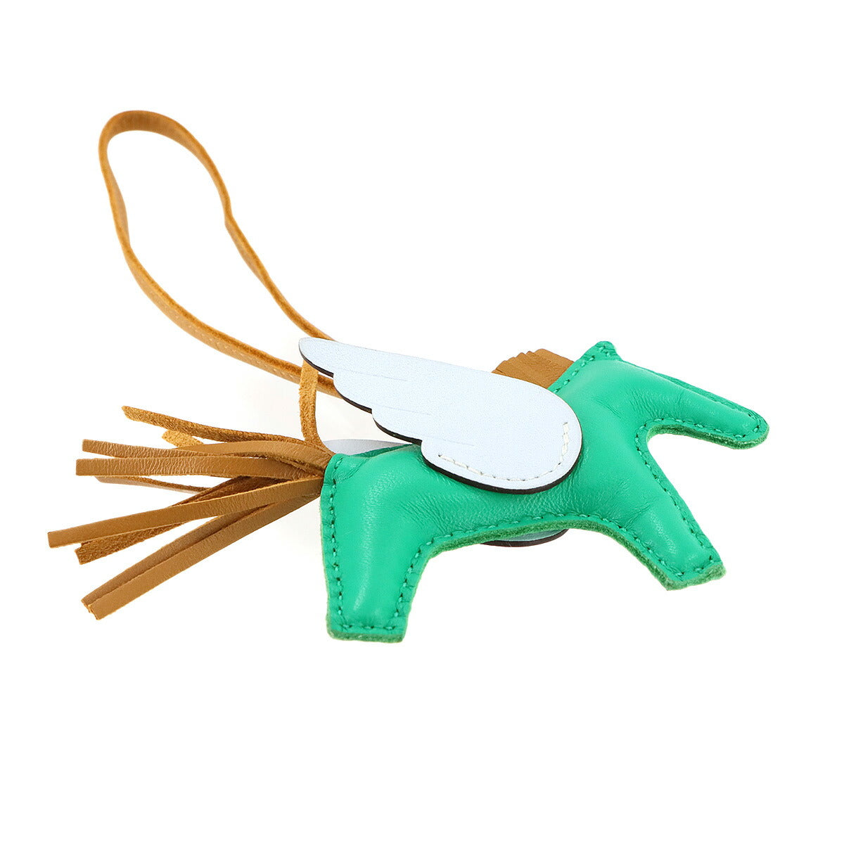 Rodeo Pegasus PM Bag Charm Agneau Milo Menthe Sesame Bleu Brumu