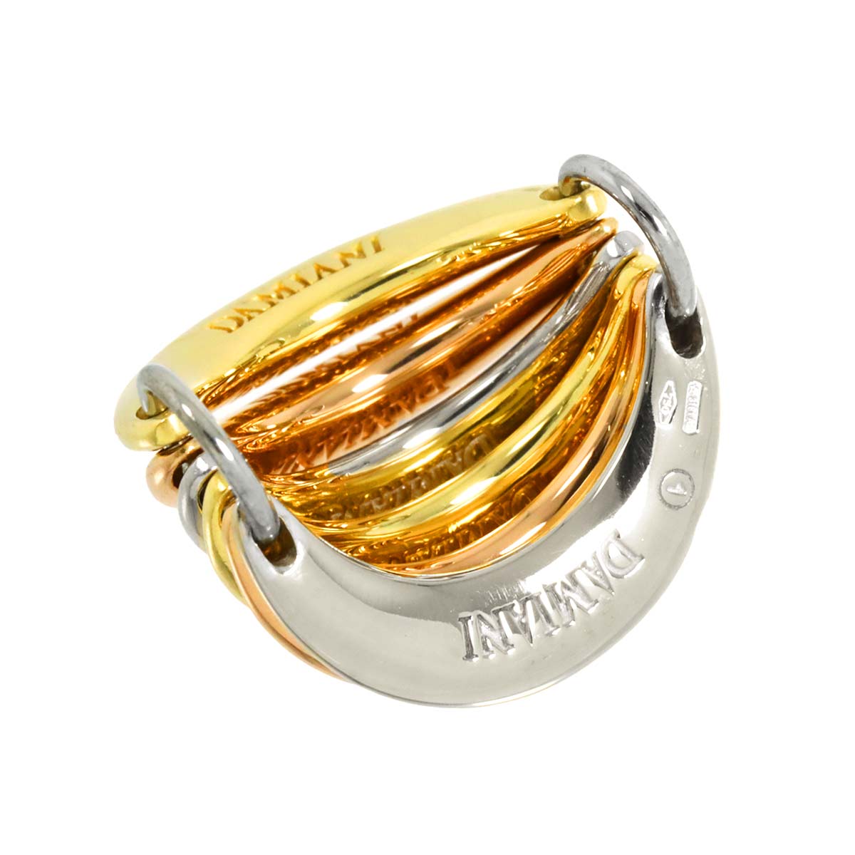 Diamond Ring 18K YG WG PG 750 size5.25-5.5(US)