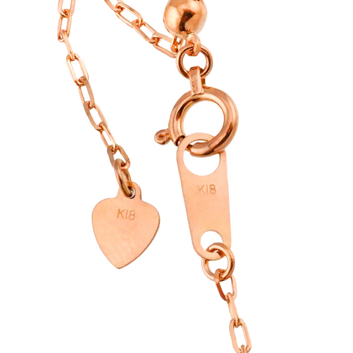 Sapphire 1.90ct Diamond 0.14ct Necklace 18K K18 PG 750