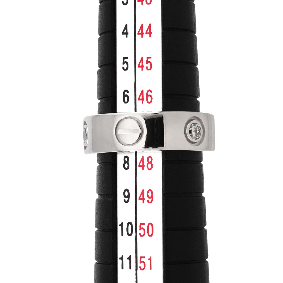 Love Ring Diamond 3P 18K White Gold 750 size47 3.75-4(US)