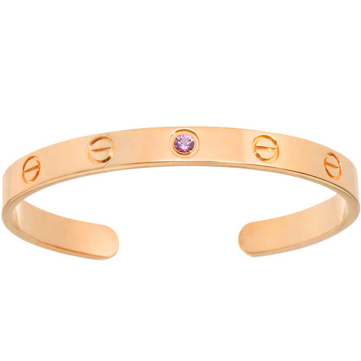 Love Open Bracelet Sapphire 18K Pink Gold 750 Size16