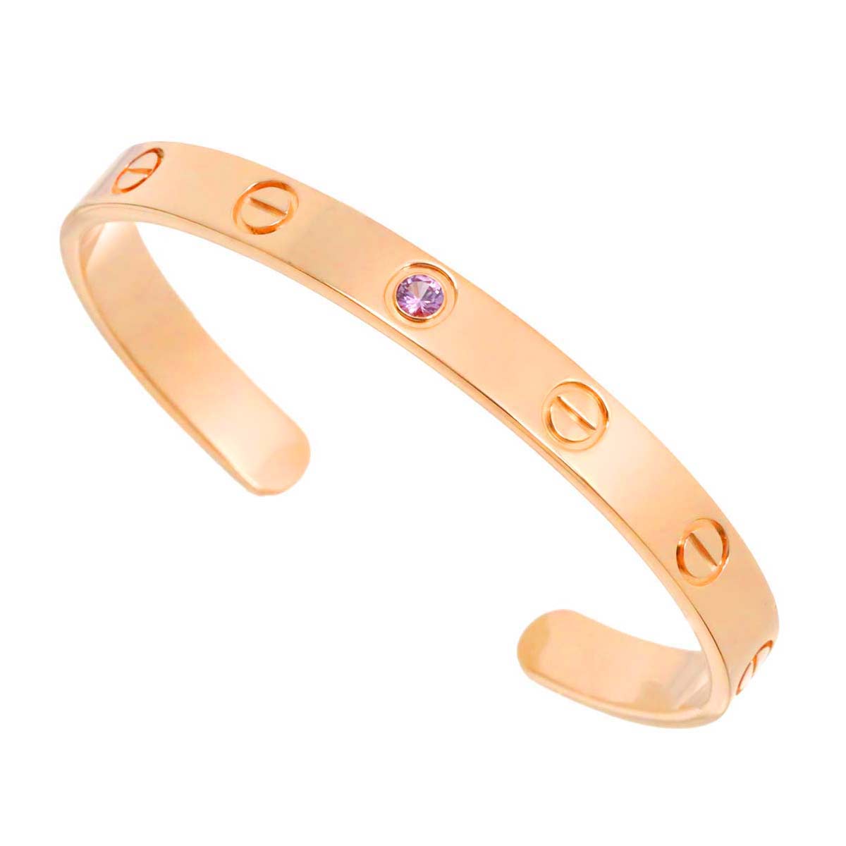 Love Open Bracelet Sapphire 18K Pink Gold 750 Size16
