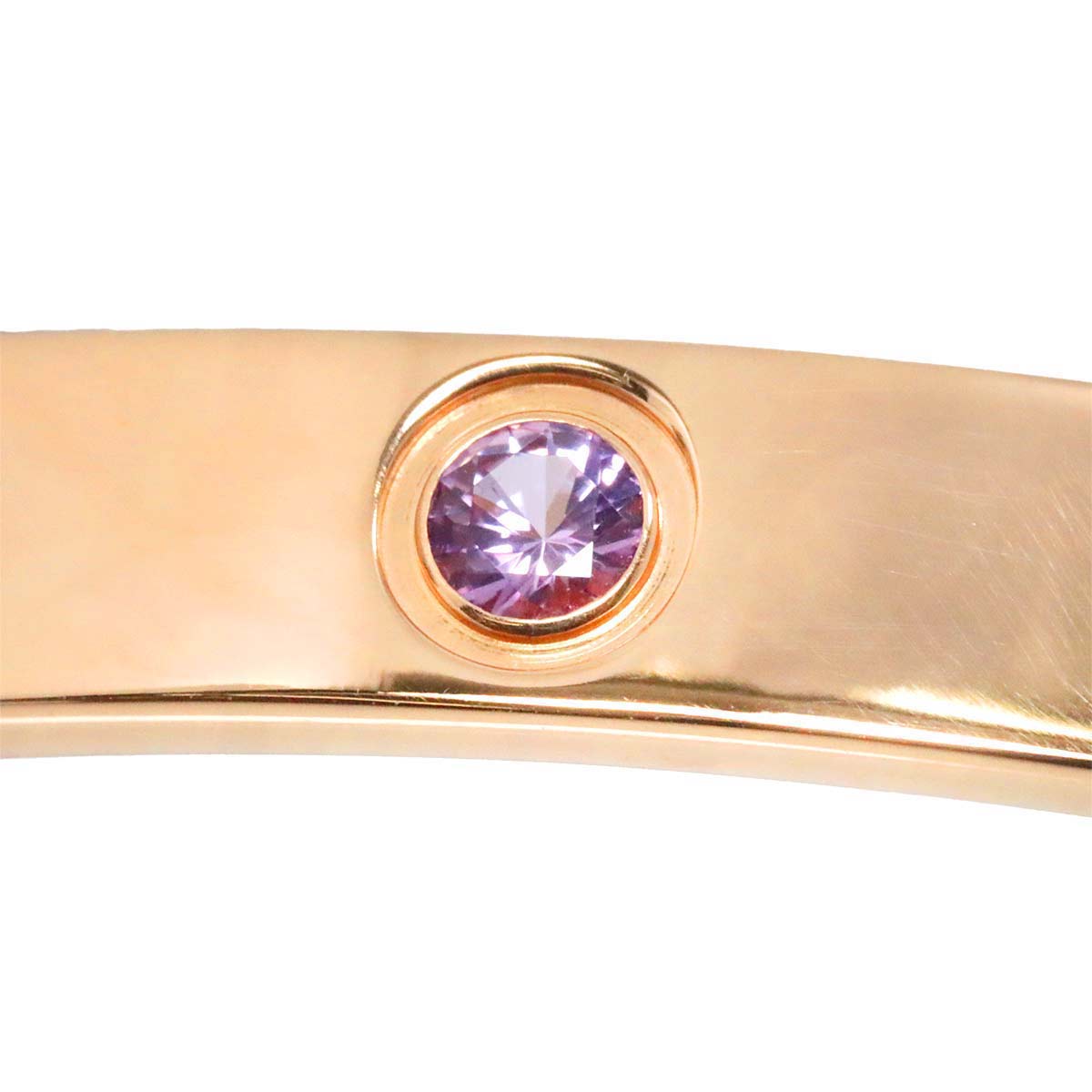 Love Open Bracelet Sapphire 18K Pink Gold 750 Size16
