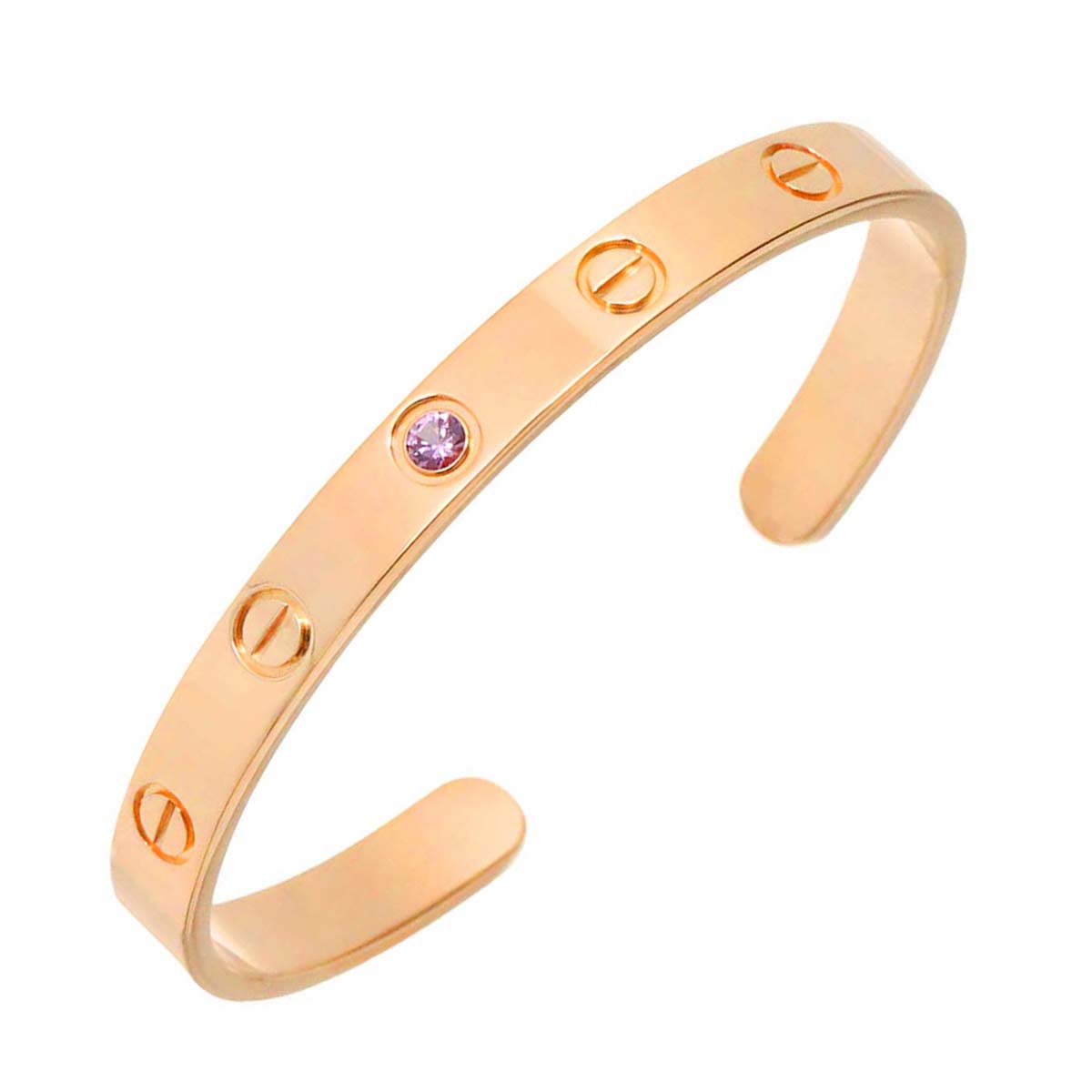 Love Open Bracelet Sapphire 18K Pink Gold 750 Size16