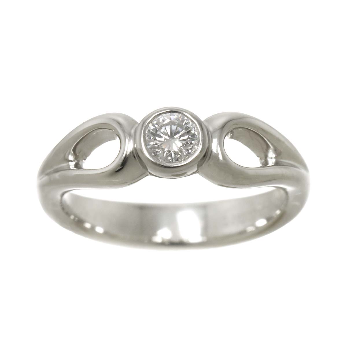 Teardrop Diamond Ring Platinum size3.75-4(US)