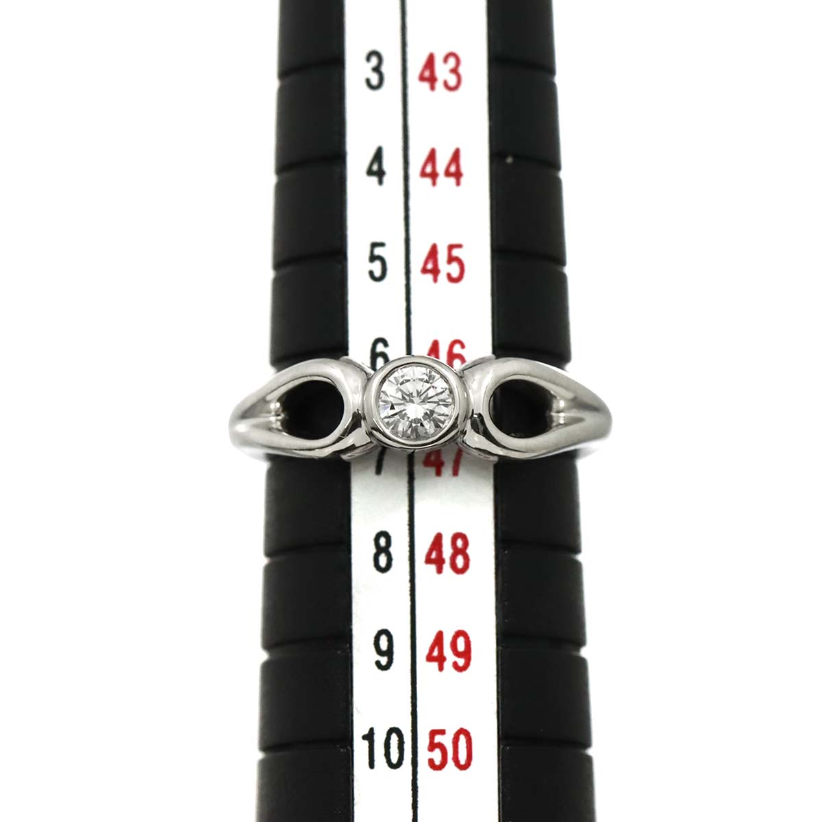 Teardrop Diamond Ring Platinum size3.75-4(US)