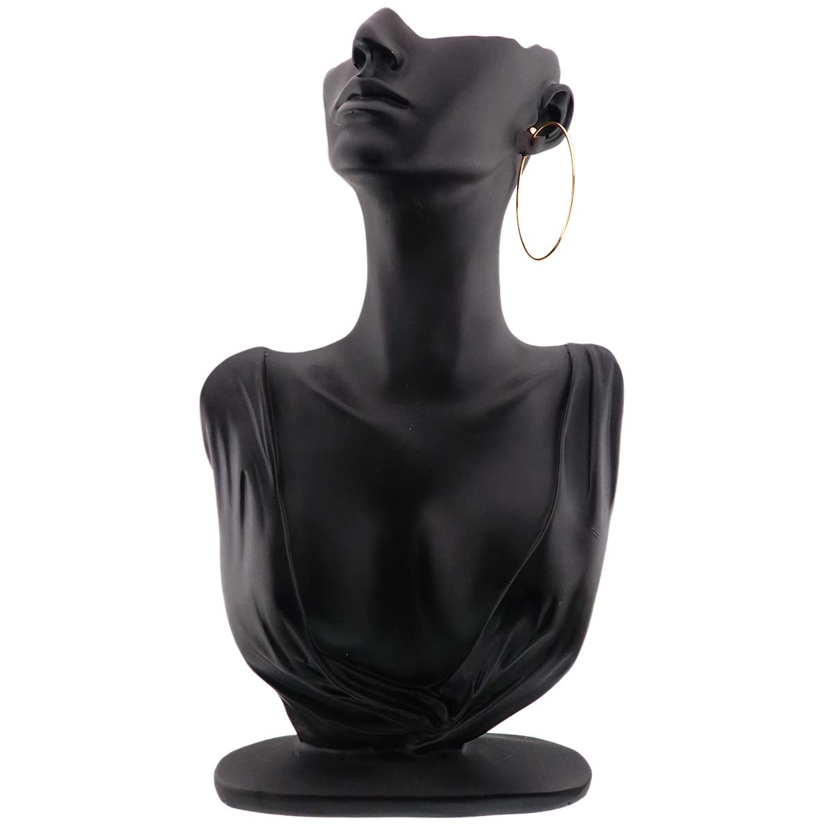 Diamond Hoop Earring Pierced 18K YG One Piece only