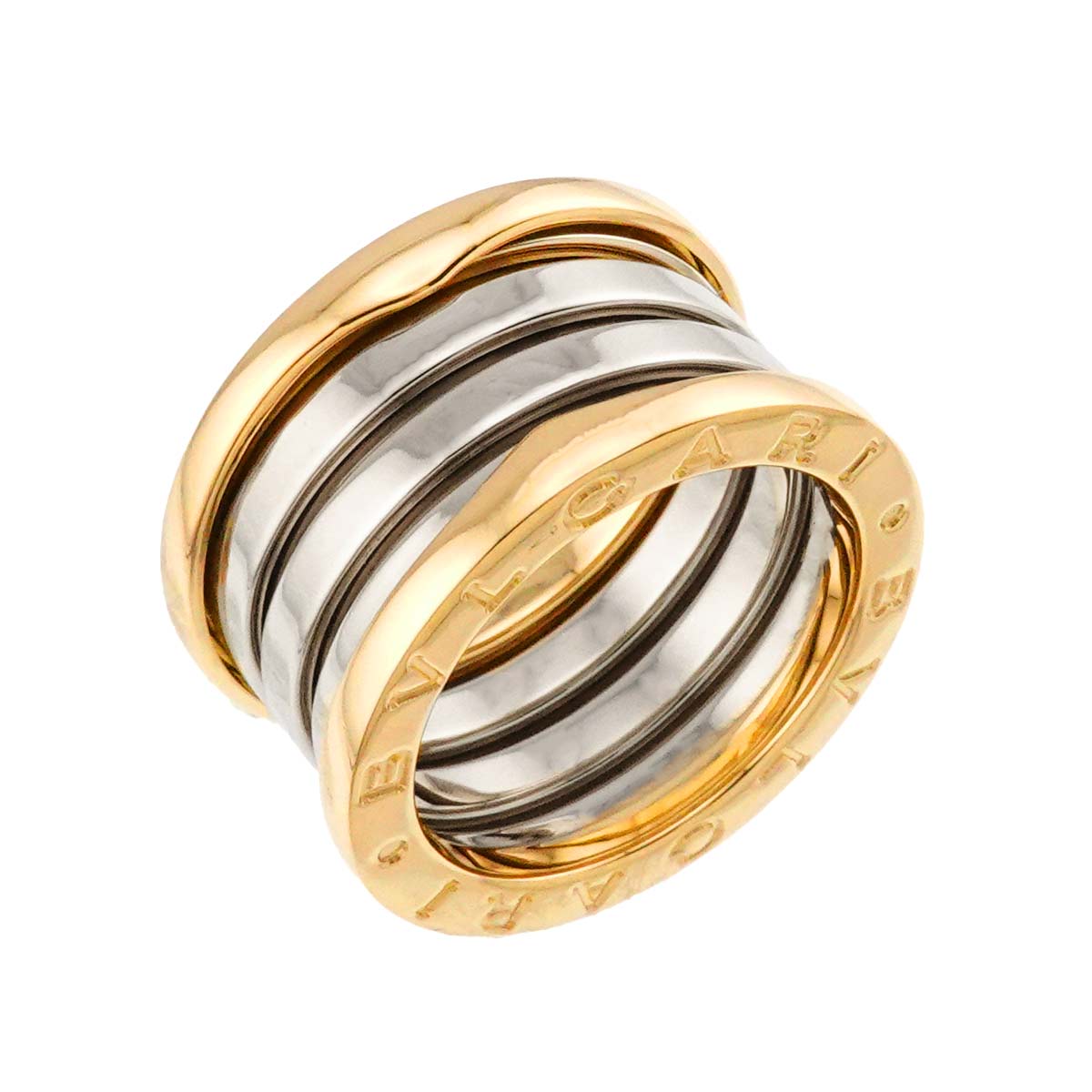 BVLGARI B-ZERO1 4 Band Ring 18K YG WG 750 Size49 4.5-4.75(US)