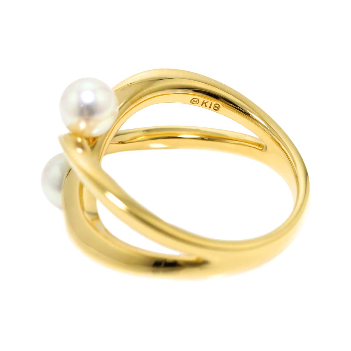 Akoya Pearl 5.1mm Ring 18K YG 750 Size6-6.25(US)