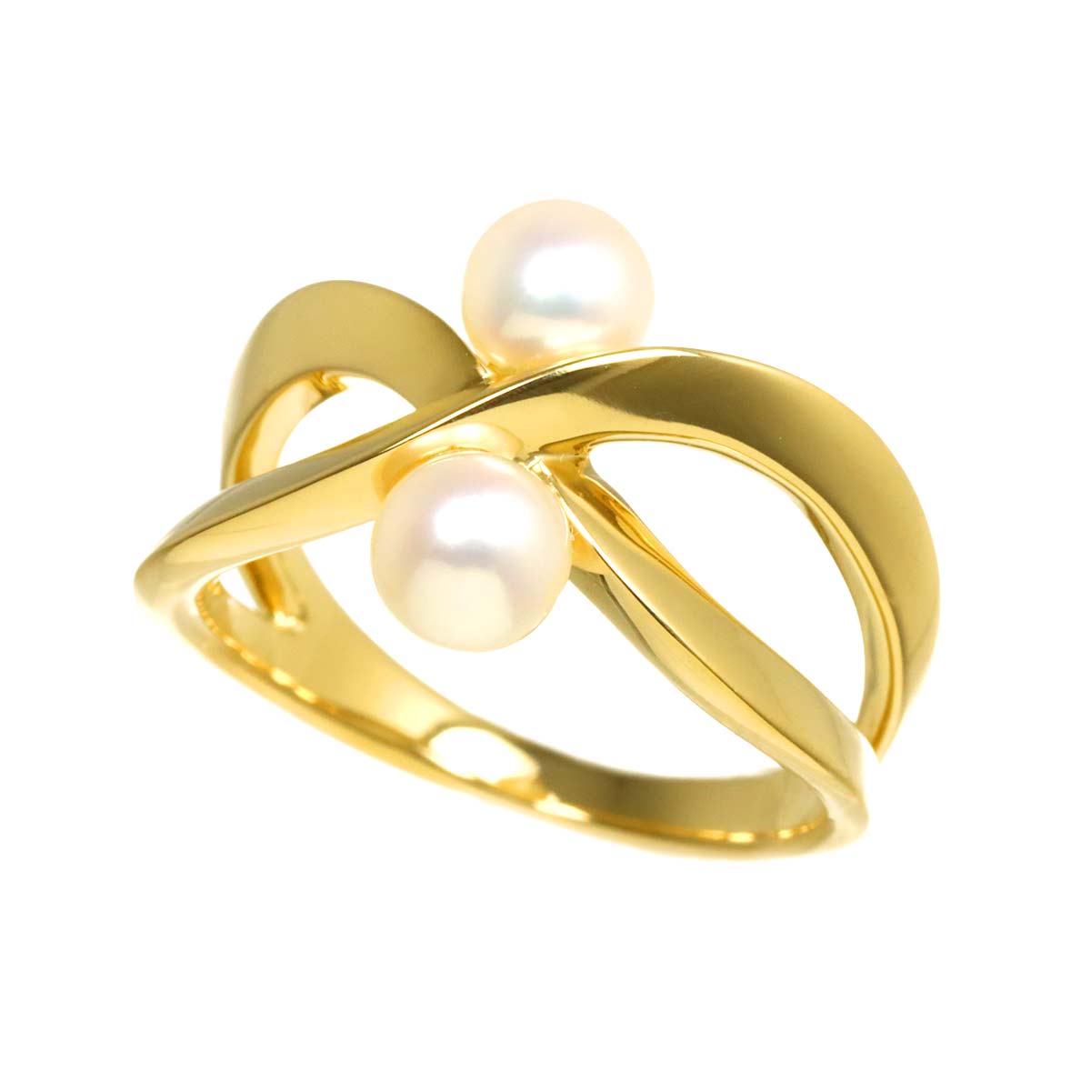 Akoya Pearl 5.1mm Ring 18K YG 750 Size6-6.25(US)