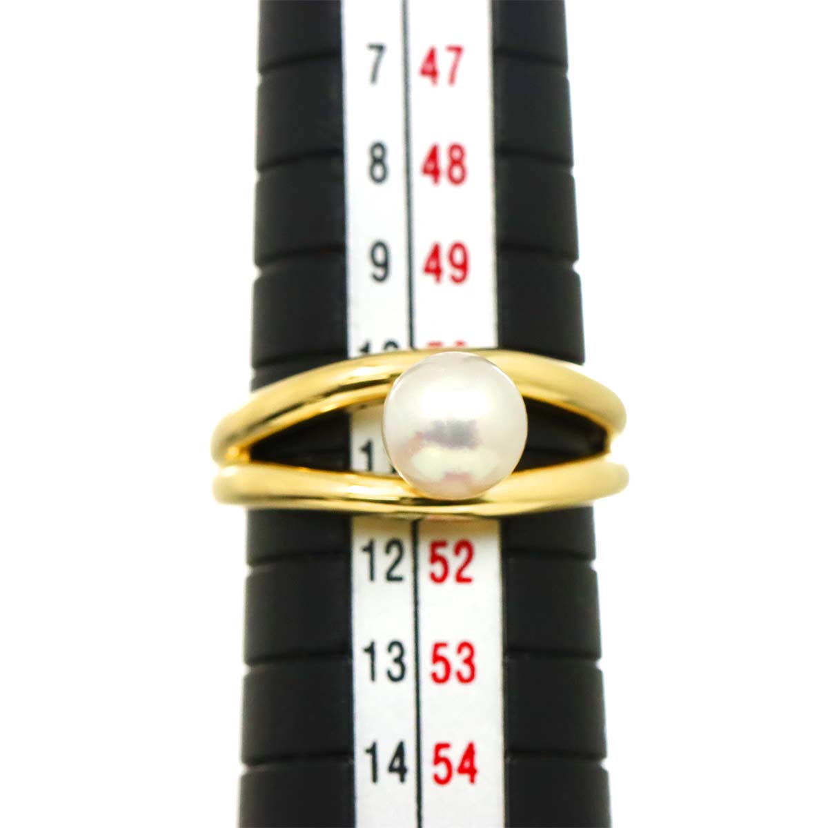 MIKIMOTO Akoya Pearl 6.5mm Ring 18K YG 750 Size5.5-5.75(US)