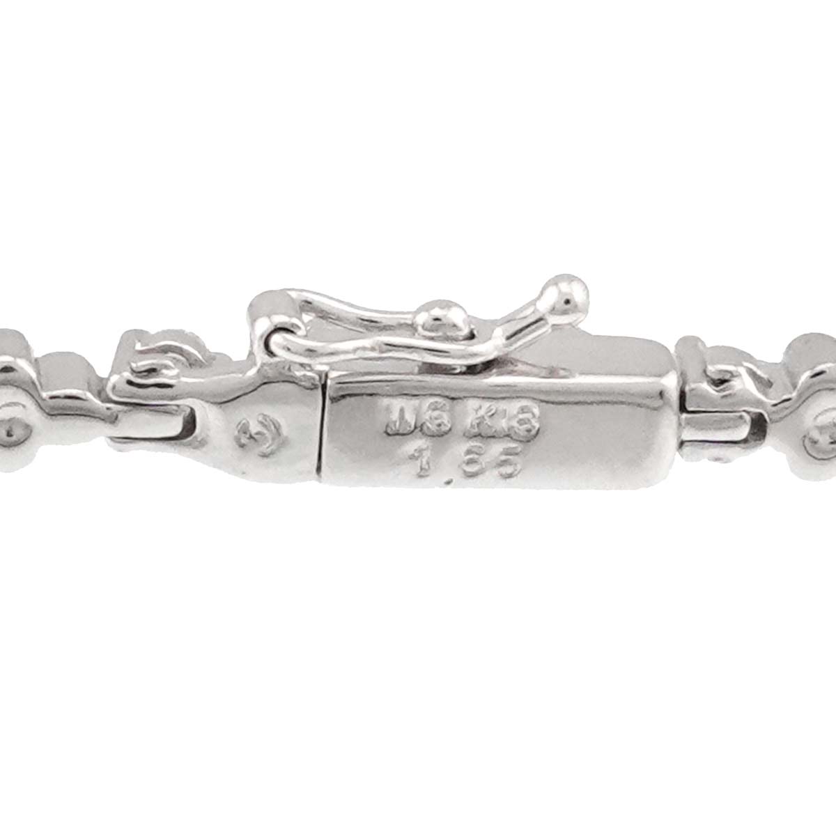 Diamond 1.65ct Necklace 18K White Gold 750