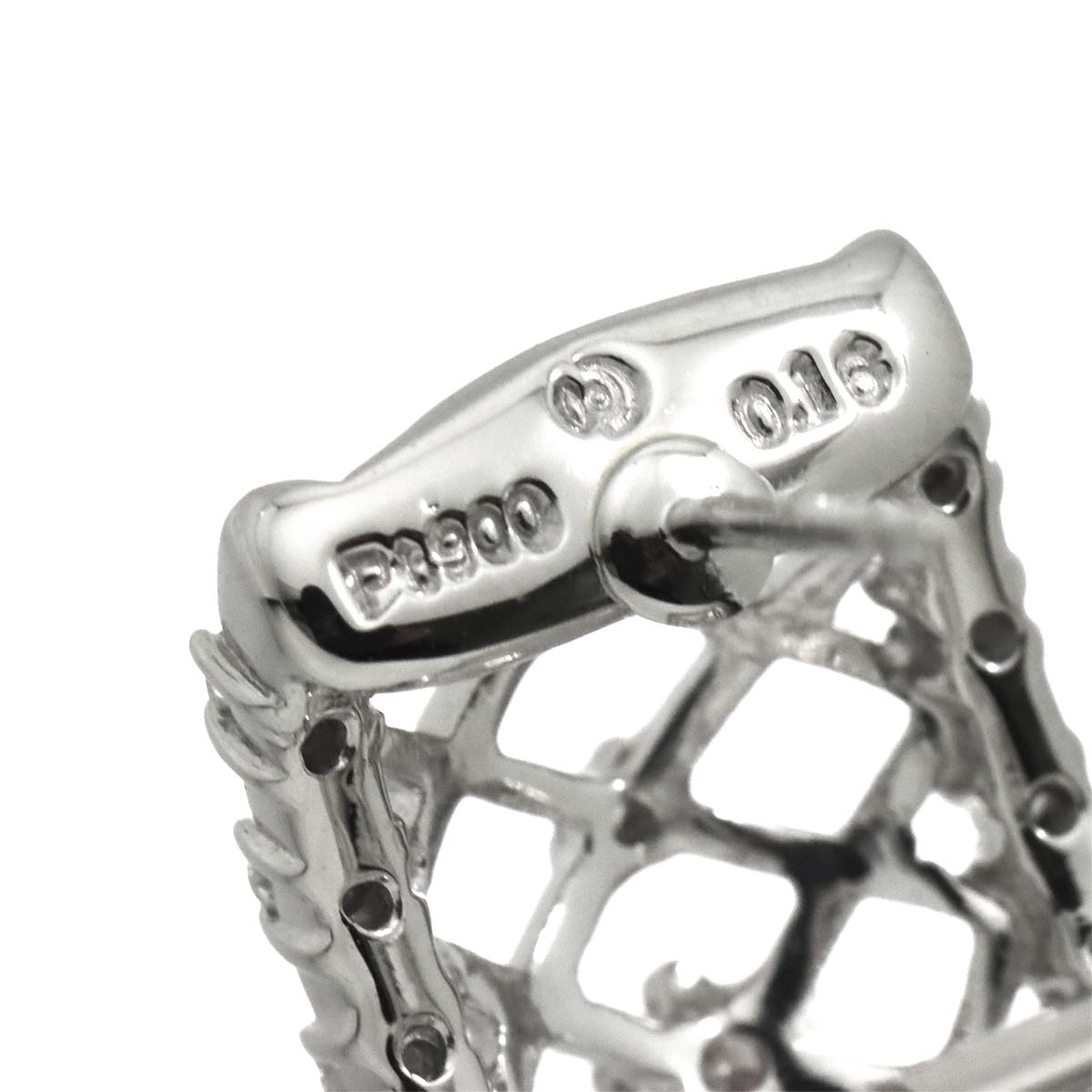 Diamond 0.16/0.16ct Earrings Pierced Pt