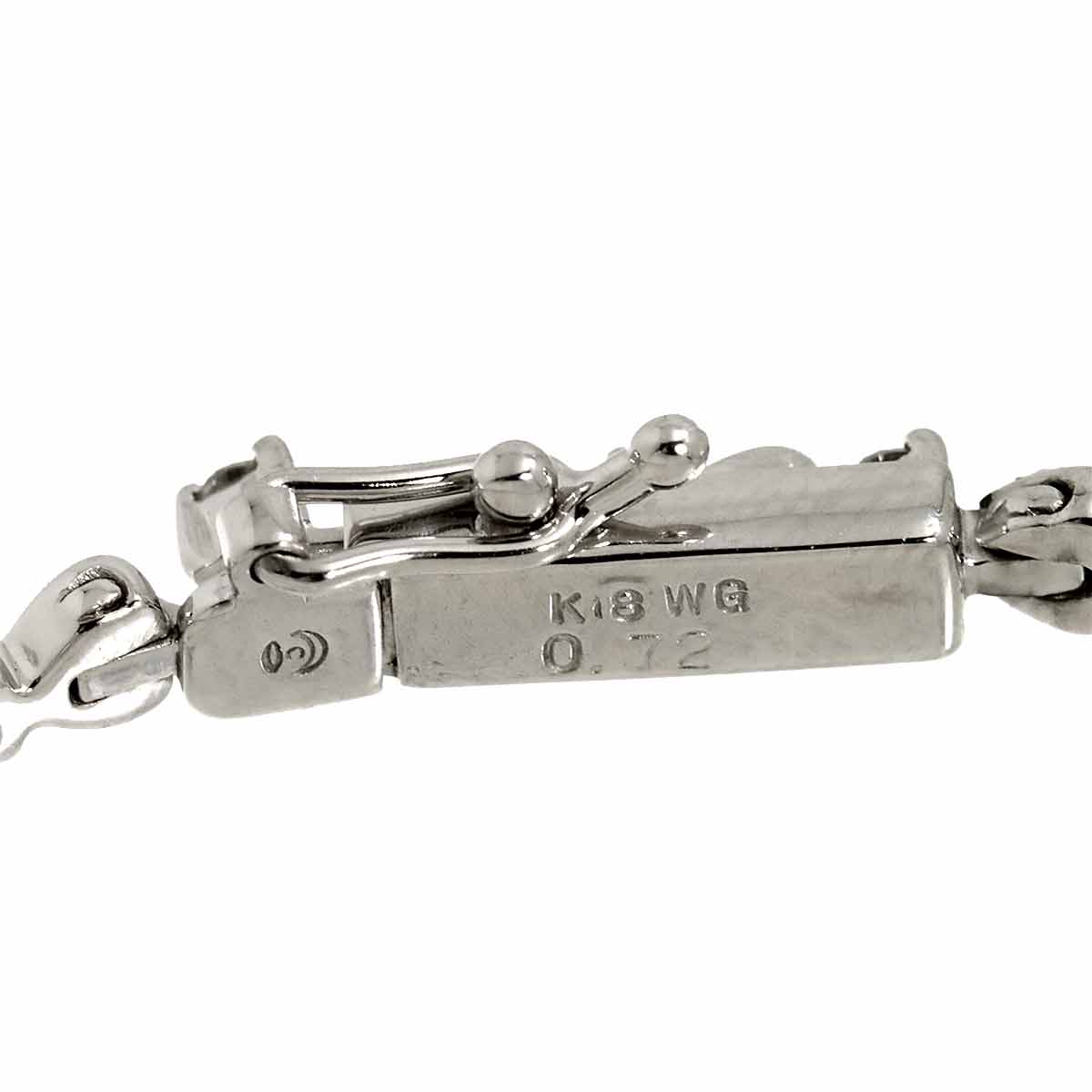 Diamond 0.72ct Bracelet 18K White Gold 750