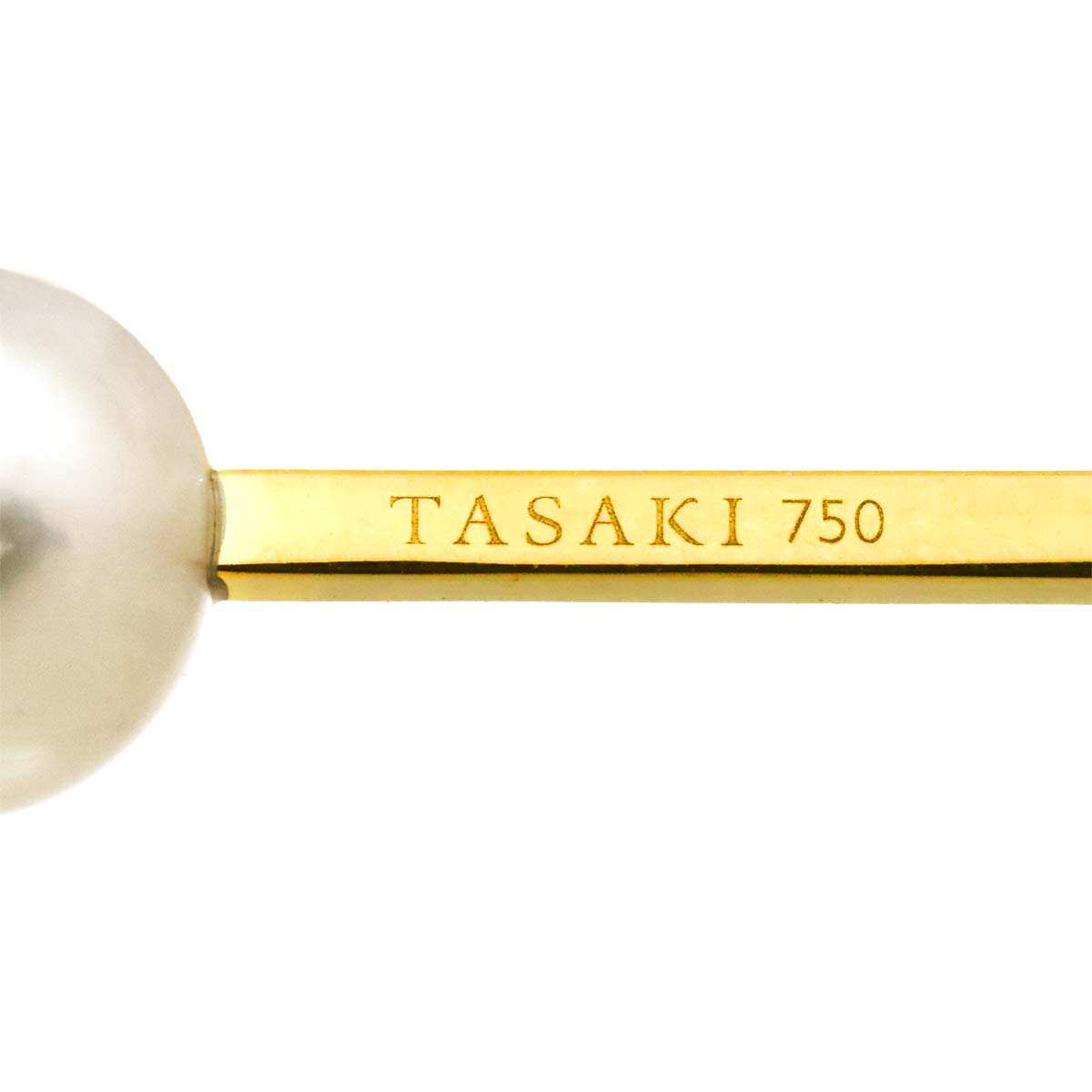 Akoya Pearl 7.4-7.3mm Earrings Pierced 18K YG 750