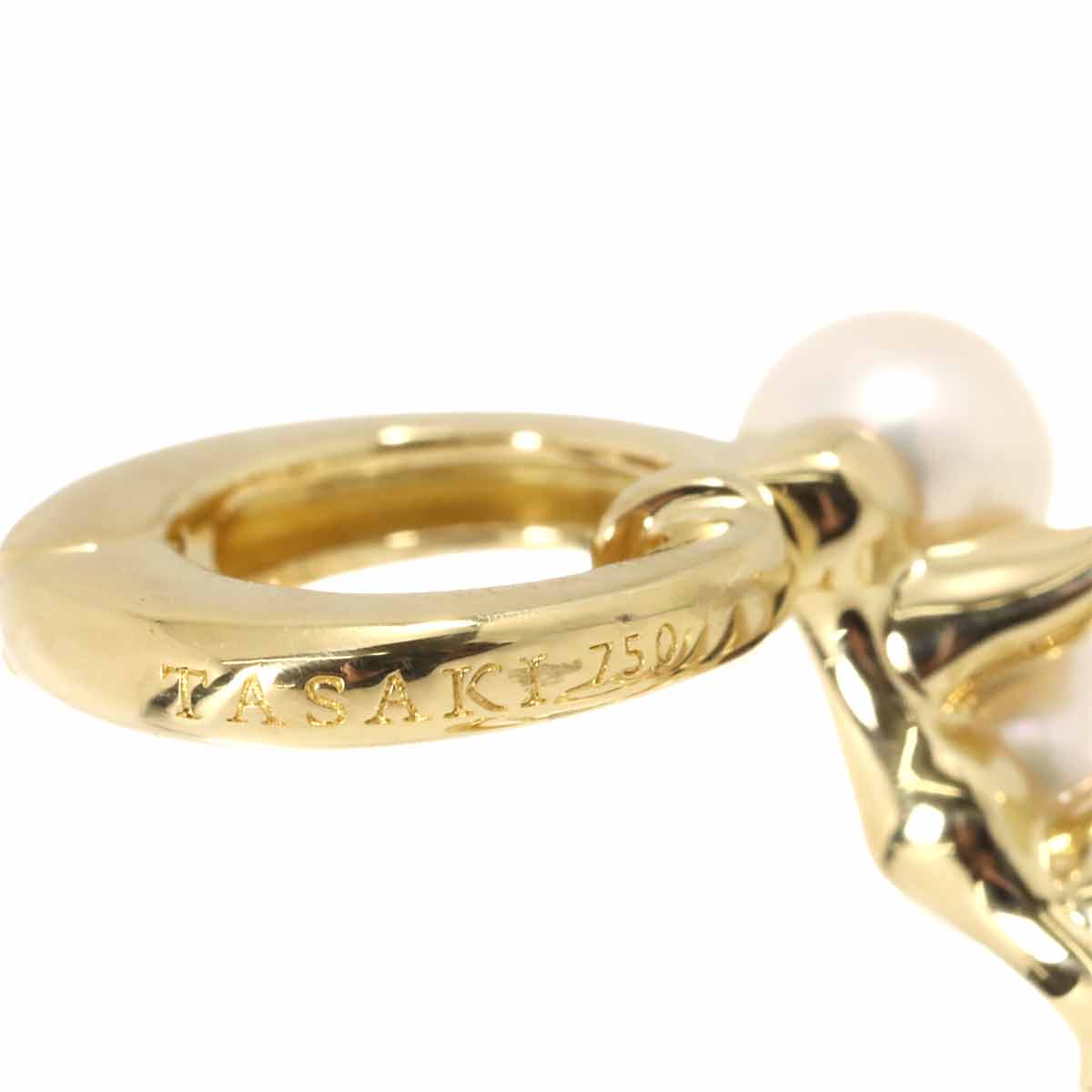 danger Scorpion Ear Cuff Akoya Pearl 18K YG 750 For left ear