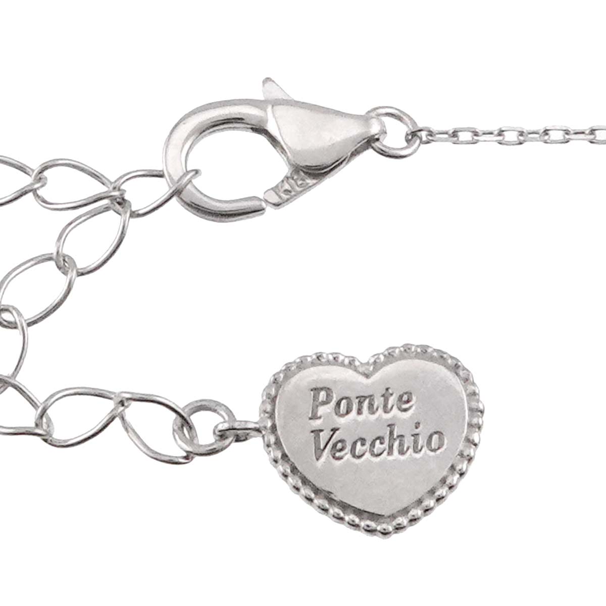 Diamond 0.16/0.14ct Necklace 18K White Gold 750