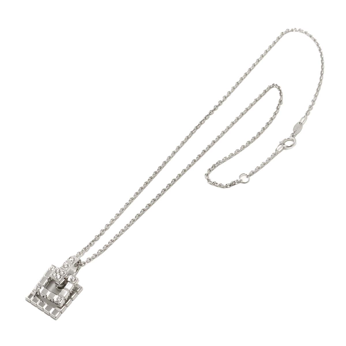 Diamond 0.30ct Necklace 18K White Gold 750